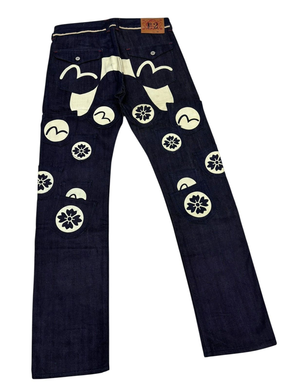 Kapital RARE❗️EVIS MULTI POCKET DENIM JEANS Size US 33 - 7 Thumbnail