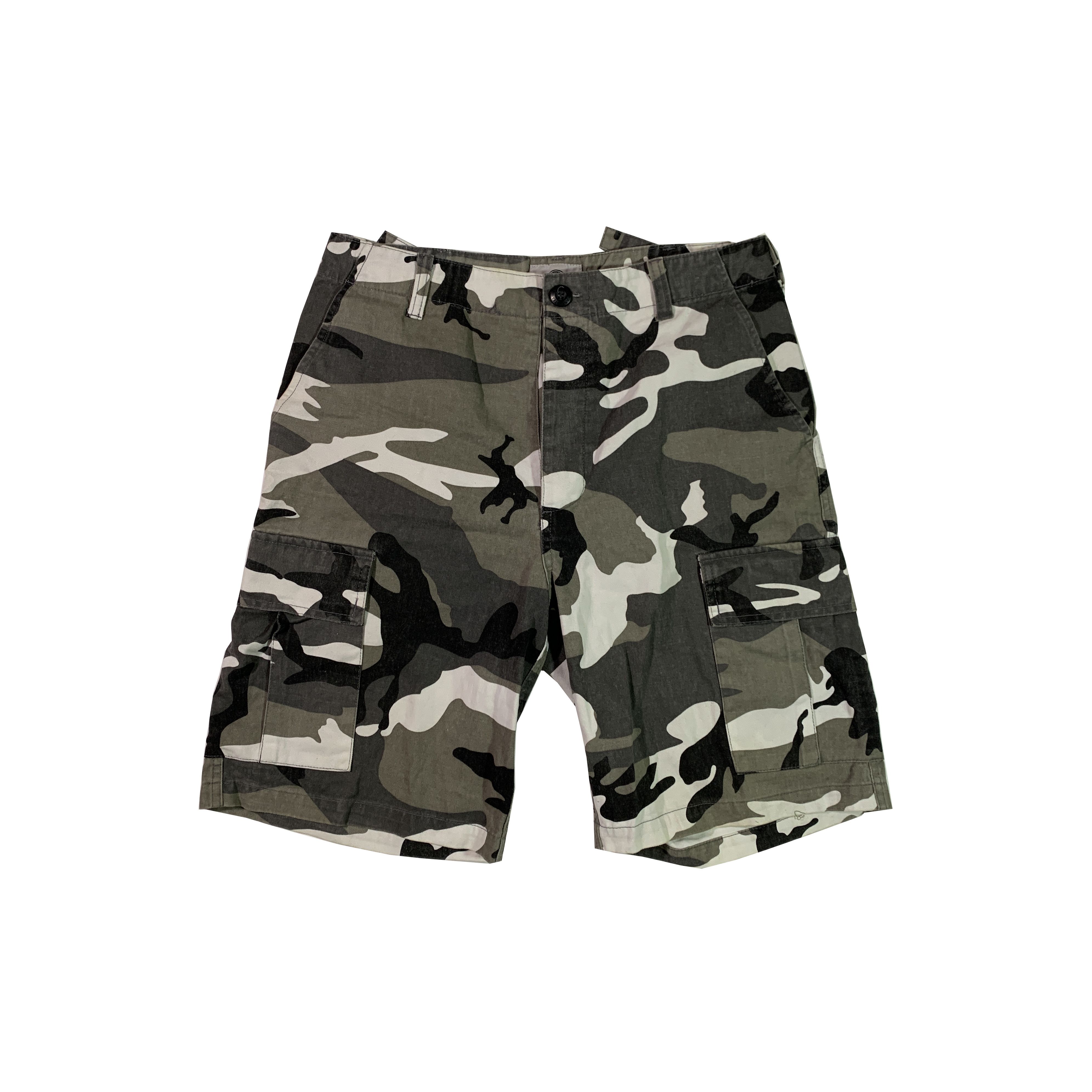 Vintage Vintage Arctic Camo Cargo Shorts Size US 30 / EU 46 - 1 Thumbnail