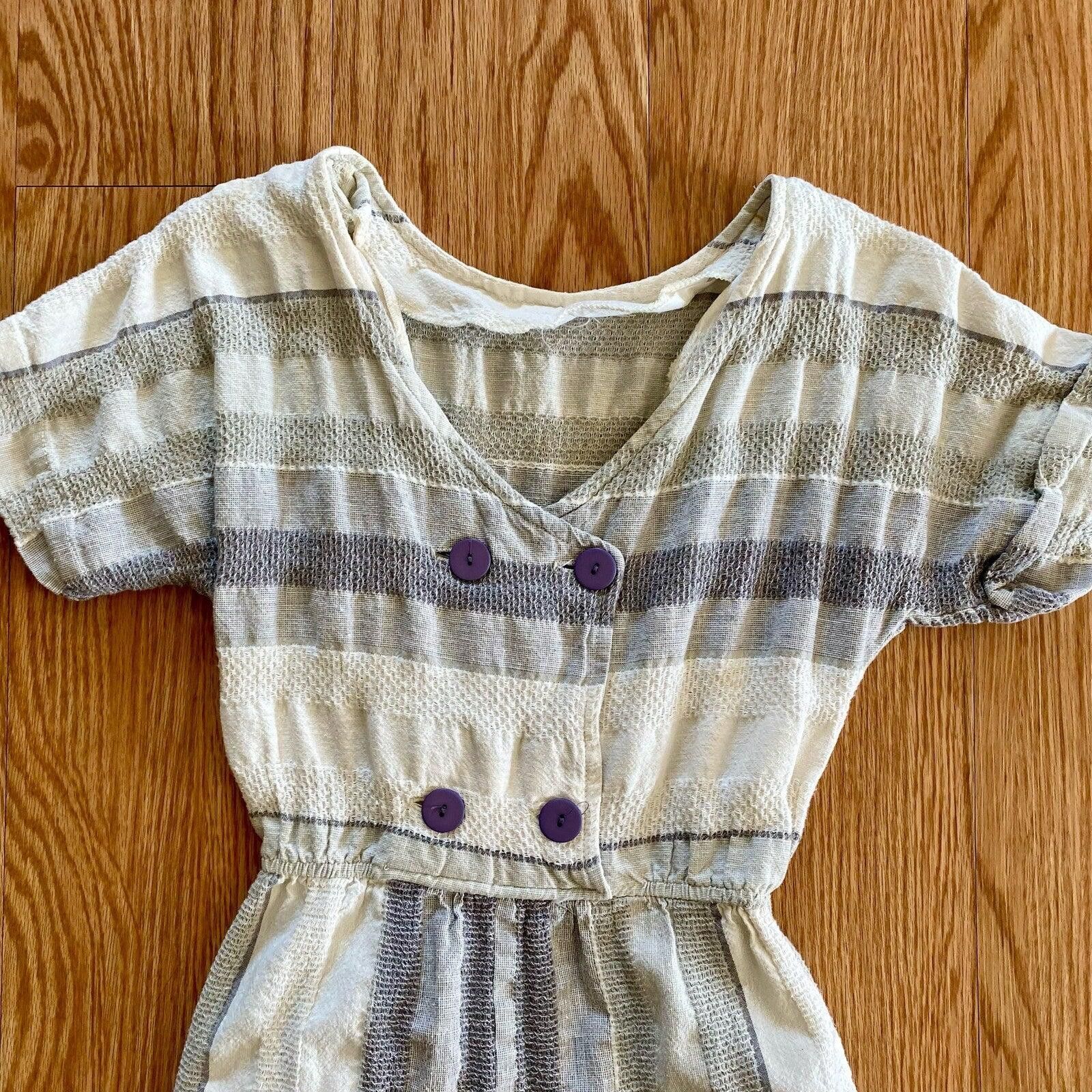 Other All That Jazz Vintage Reversible Striped Jumpsuit Women 0-2 Size S / US 4 / IT 40 - 3 Thumbnail