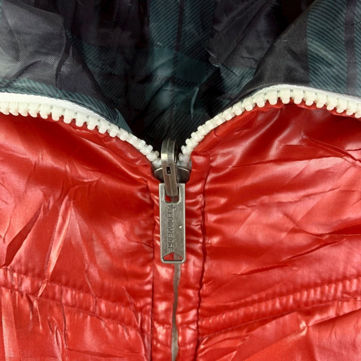 Converse Vintage Converse Reversible Puffer Jacket Red / Green Plain Size US XL / EU 56 / 4 - 12 Thumbnail