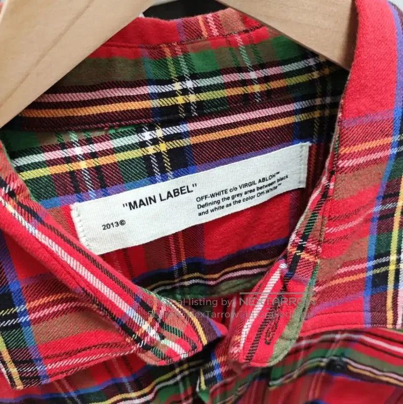 Off-White Off-White Red Cotton Women's Shirt . Size XS / US 0-2 / IT 36-38 - 3 Thumbnail