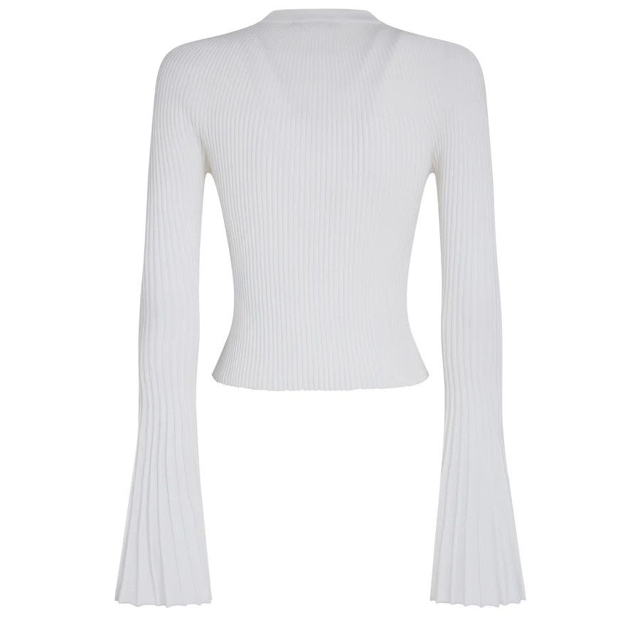 Balmain o1s1wg110125 Fabric Cardigan in White Size S / US 4 / IT 40 - 2 Thumbnail