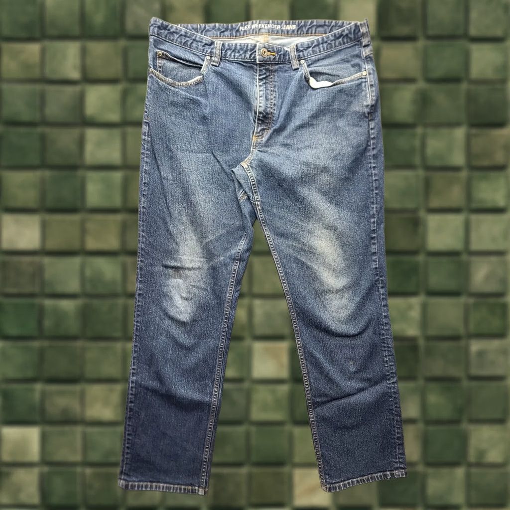 Vintage Duluth Trading Flex Weekender Jeans Mens 38x32 Straight Leg Stretch Denim Blue 5-Pocket Regular Rise Modern Fit Mens Jeans Size US 38 / EU 54 - 1 Thumbnail