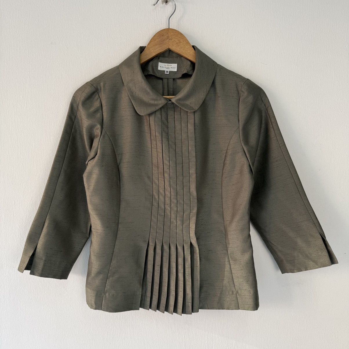 Balenciaga Balenciaga Pleated Blouse Size S / US 4 / IT 40 - 1 Thumbnail