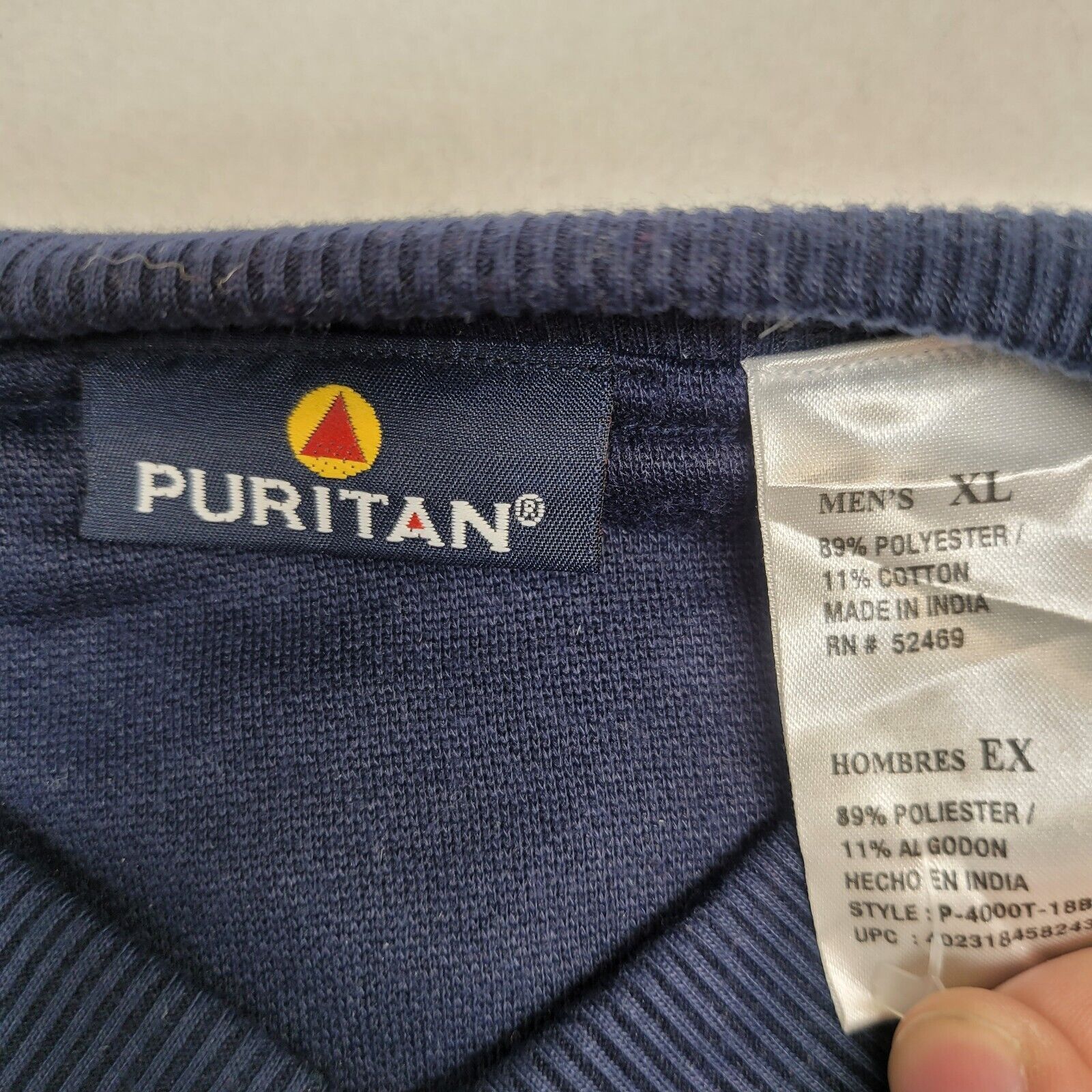 Puritan Puritan Casual Pullover Sweatshirt Mens Size Extra Large XL Size US XL / EU 56 / 4 - 3 Thumbnail