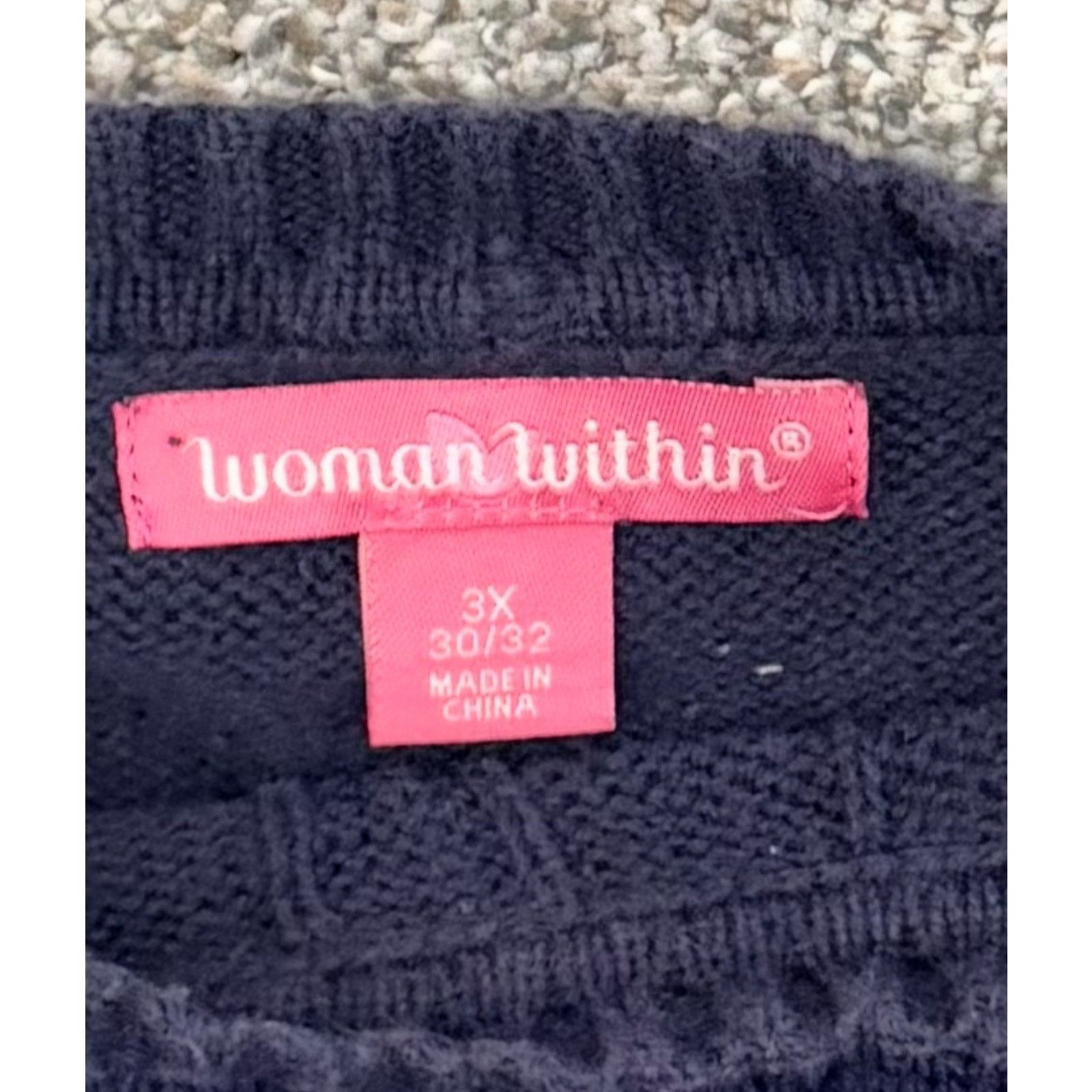 Other Woman Within Sweater Women 3X Plus 30/32 Fisherman Warm Size 3XL / US 20-22 - 4 Thumbnail