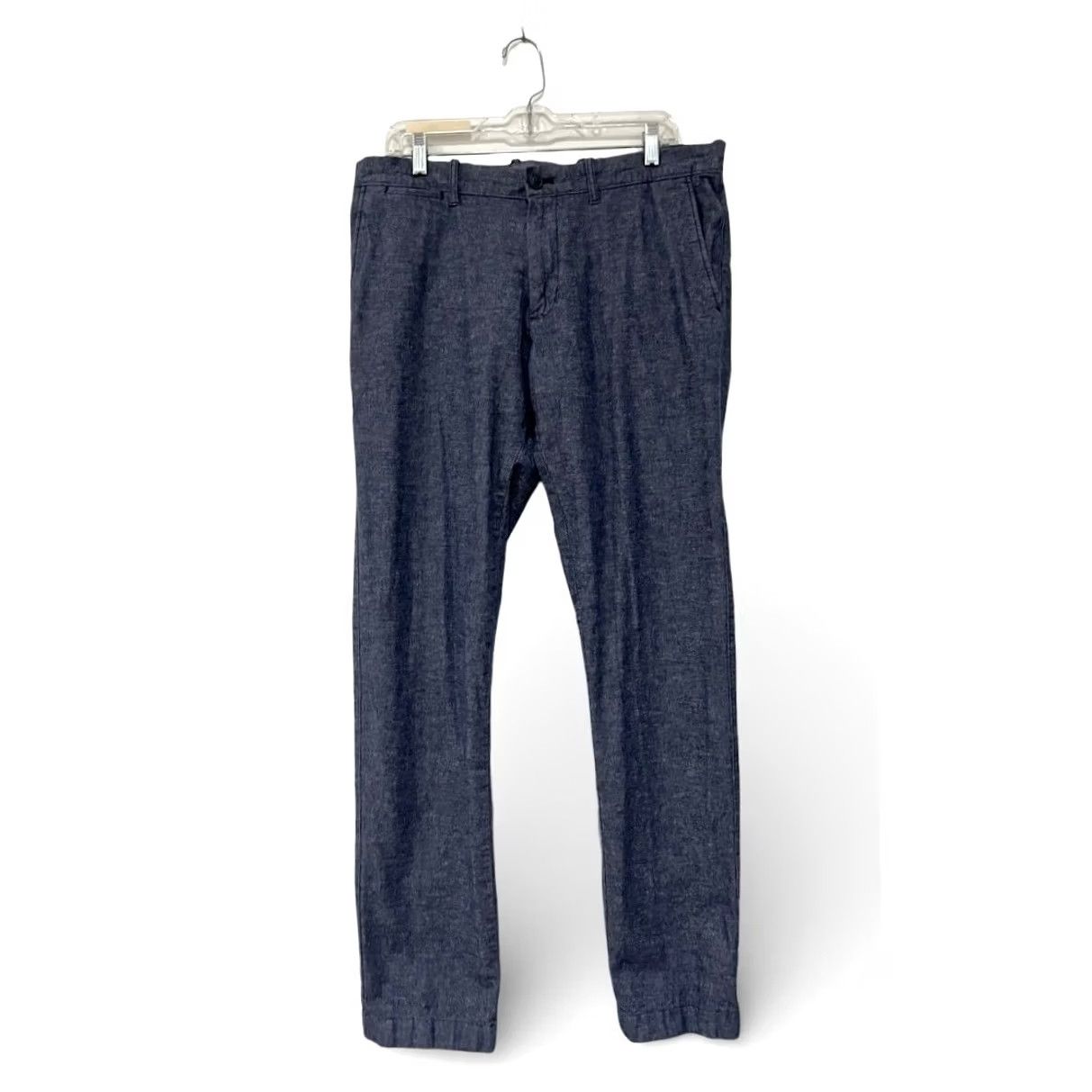 J.Crew J.Crew Pants Mens Straight Fit Blue Chinos Cotton Linen 35x32 Pants Mens Blue Chinos Casual 90s? No, remove. Size US 35 - 2 Thumbnail