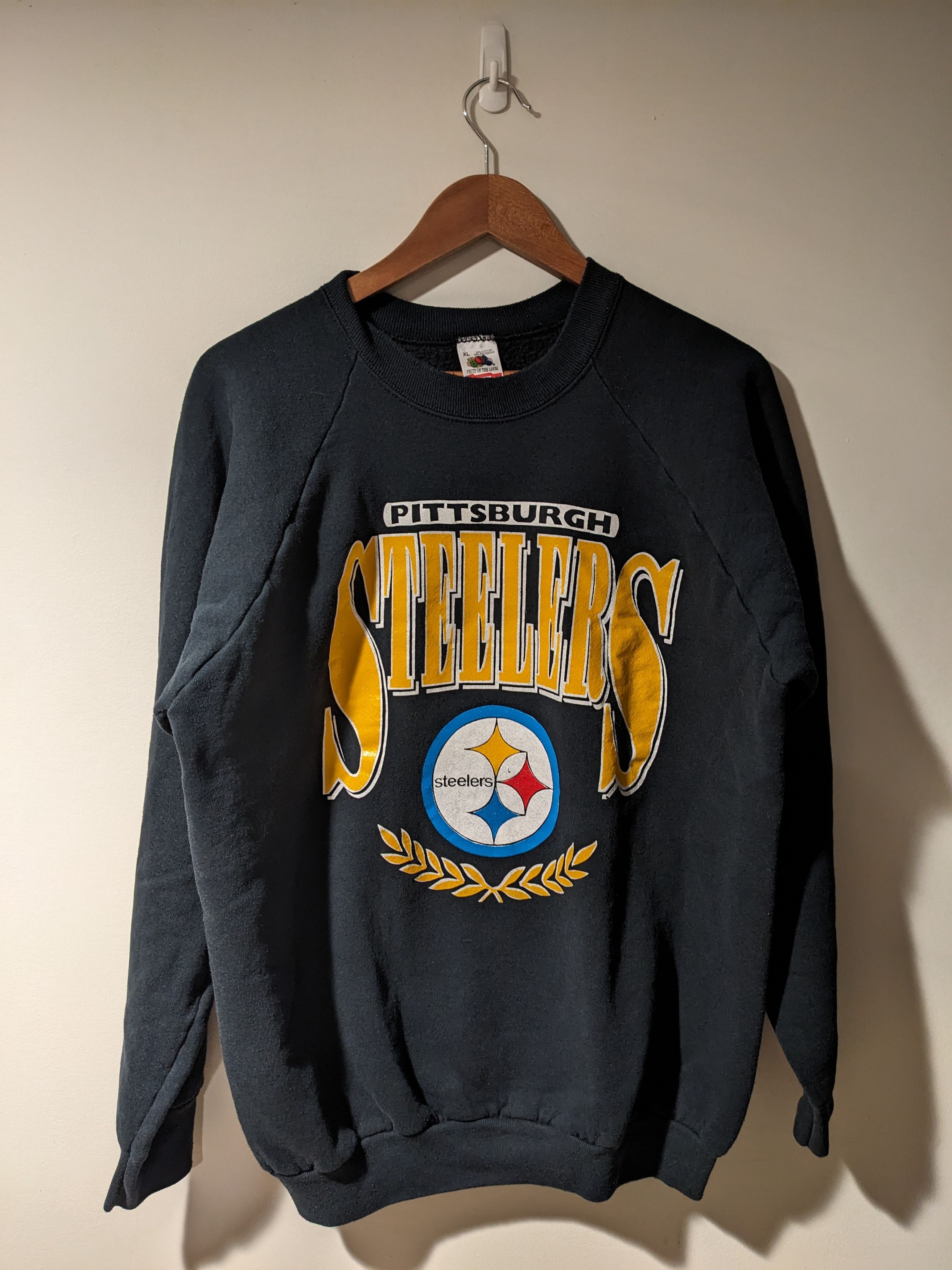NFL × Vintage Vintage 90s Pittsburgh Steelers NFL Football Sweatshirt Size US XL / EU 56 / 4 - 1 Thumbnail