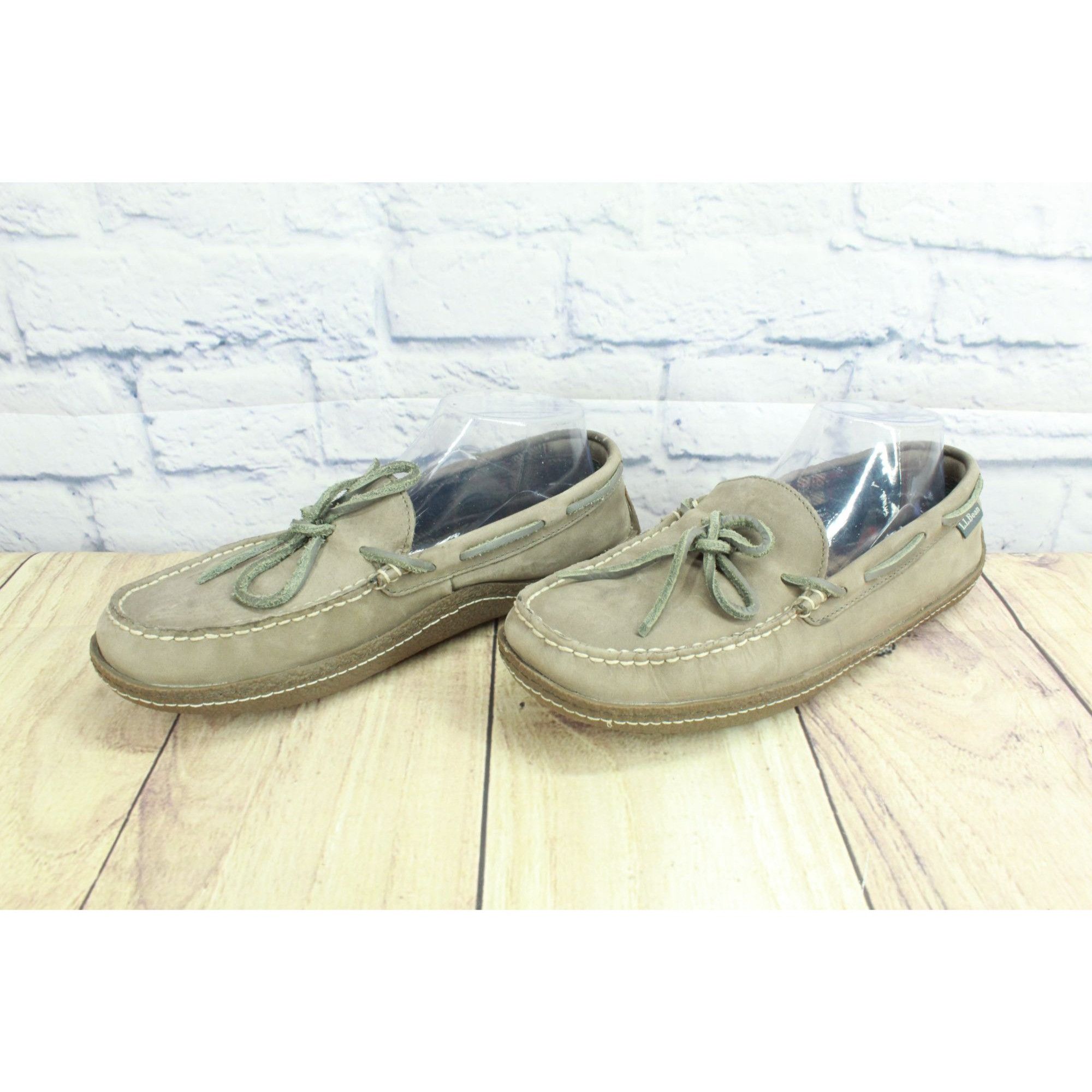 L.L. Bean × Leather LL Bean Leather Flannel-Lined Flexible Handsewn Slippers Size US 7 / EU 40 - 2 Thumbnail