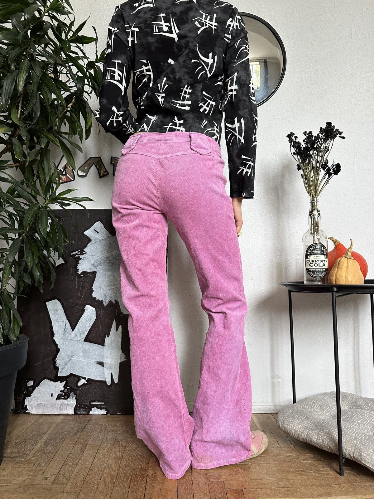 20471120 × If Six Was Nine × Seditionaries Tie-dye Corduroy Wide Leg Flared Pants Bratz Style Size 27" / US 4 / IT 40 - 6 Thumbnail