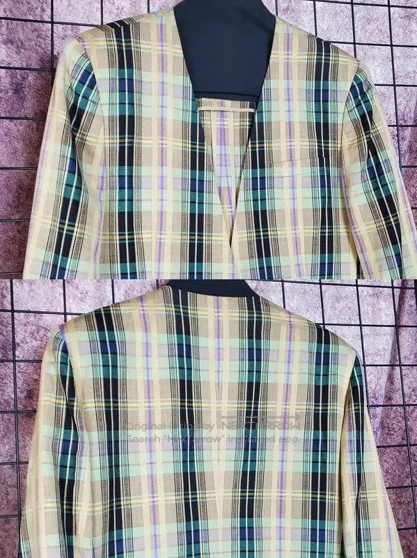 Burberry Burberry Beige Checkered Long Sleeve Cardigan. Size M / US 6-8 / IT 42-44 - 3 Thumbnail