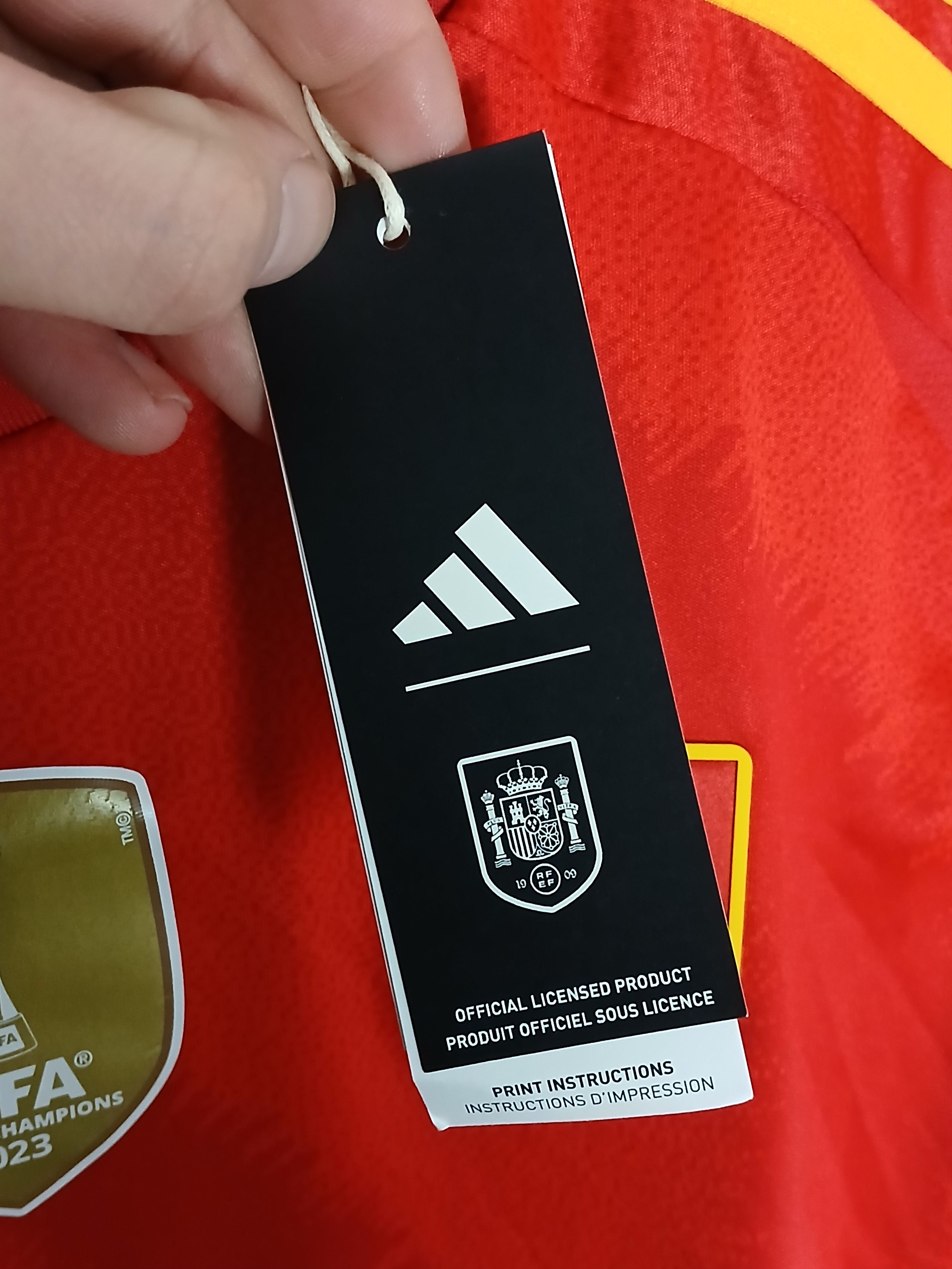 Adidas New Spain National Football Team 24/25 Home Jersey T-Shirt Size L / US 10 / IT 46 - 9 Thumbnail