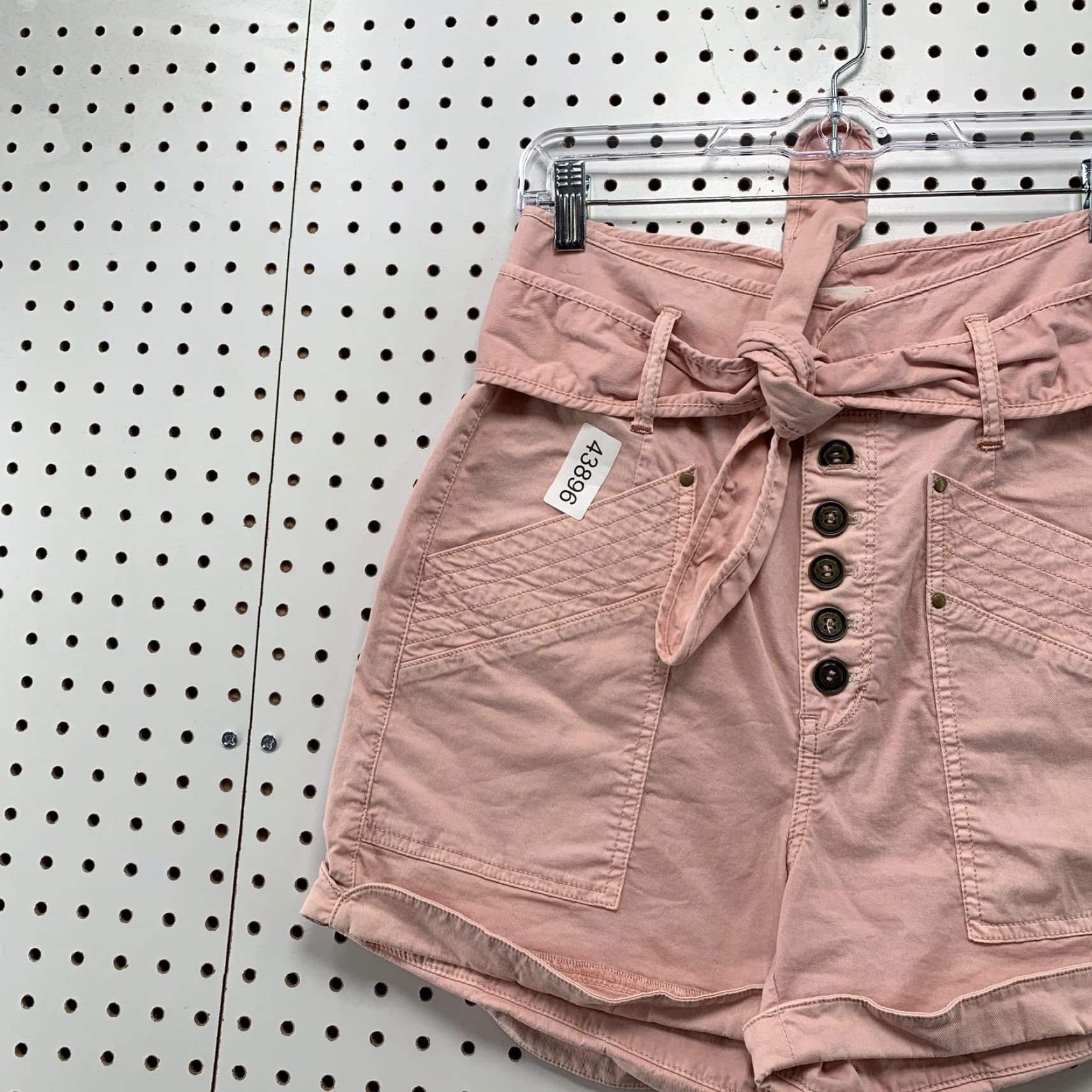 Anthropologie Anthropologie Shirts Womens Size 6 Pink High Waisted Aviator Cuffed Shorts 27x4 Casual Summer 27in Pink Womens Size 28" / US 6 / IT 42 - 3 Thumbnail