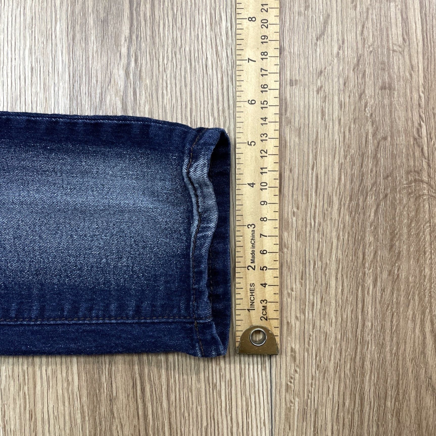Denime L'Square Womens Jeans 15 Blue Denim Slim Straight Leg Distressed 5-Pocket Size 36" / US 14 / IT 50 - 7 Thumbnail
