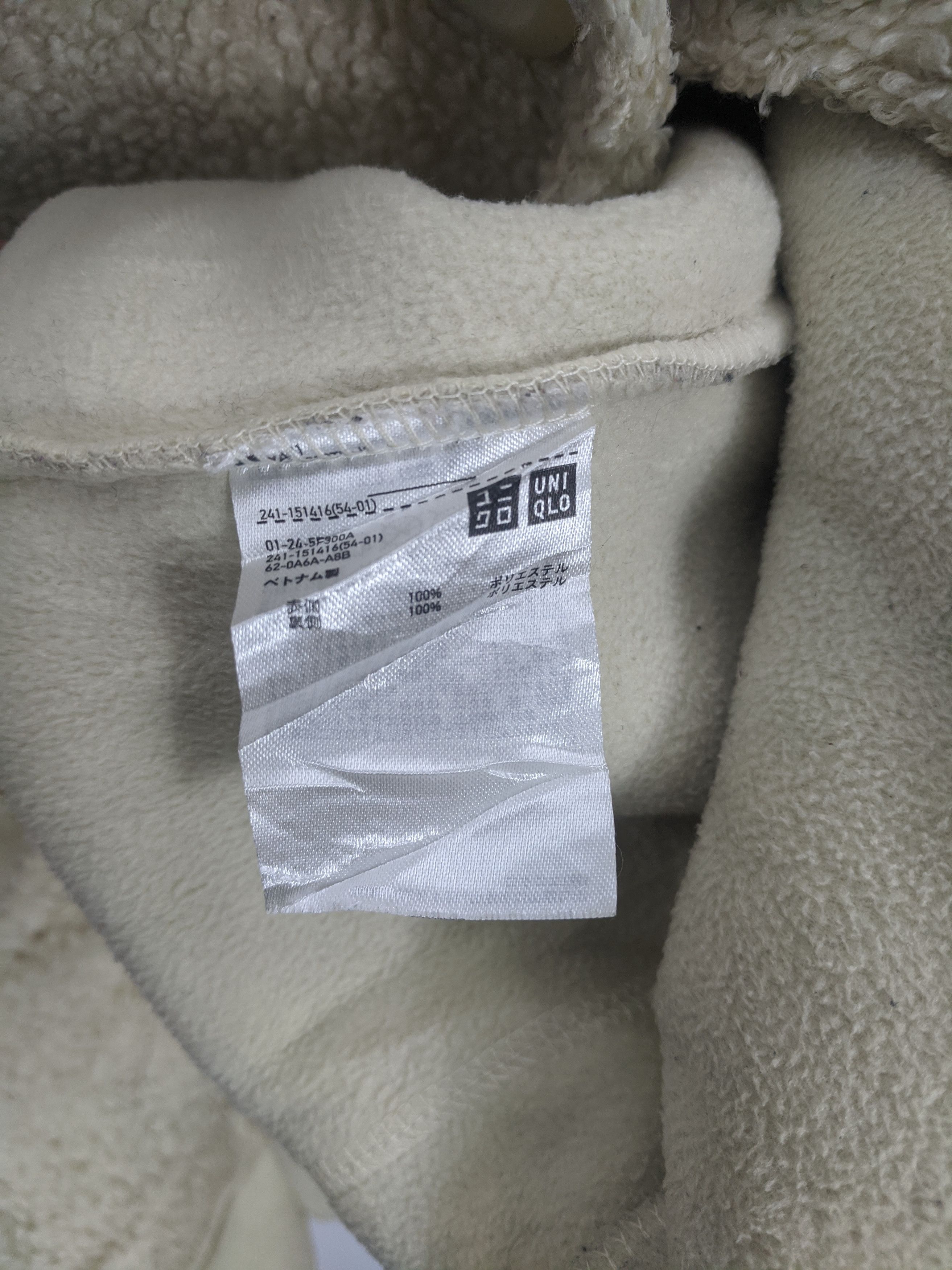 If Six Was Nine Vintage Uniqlo Fleece Blazer Coat J0354 Size 38S - 8 Thumbnail