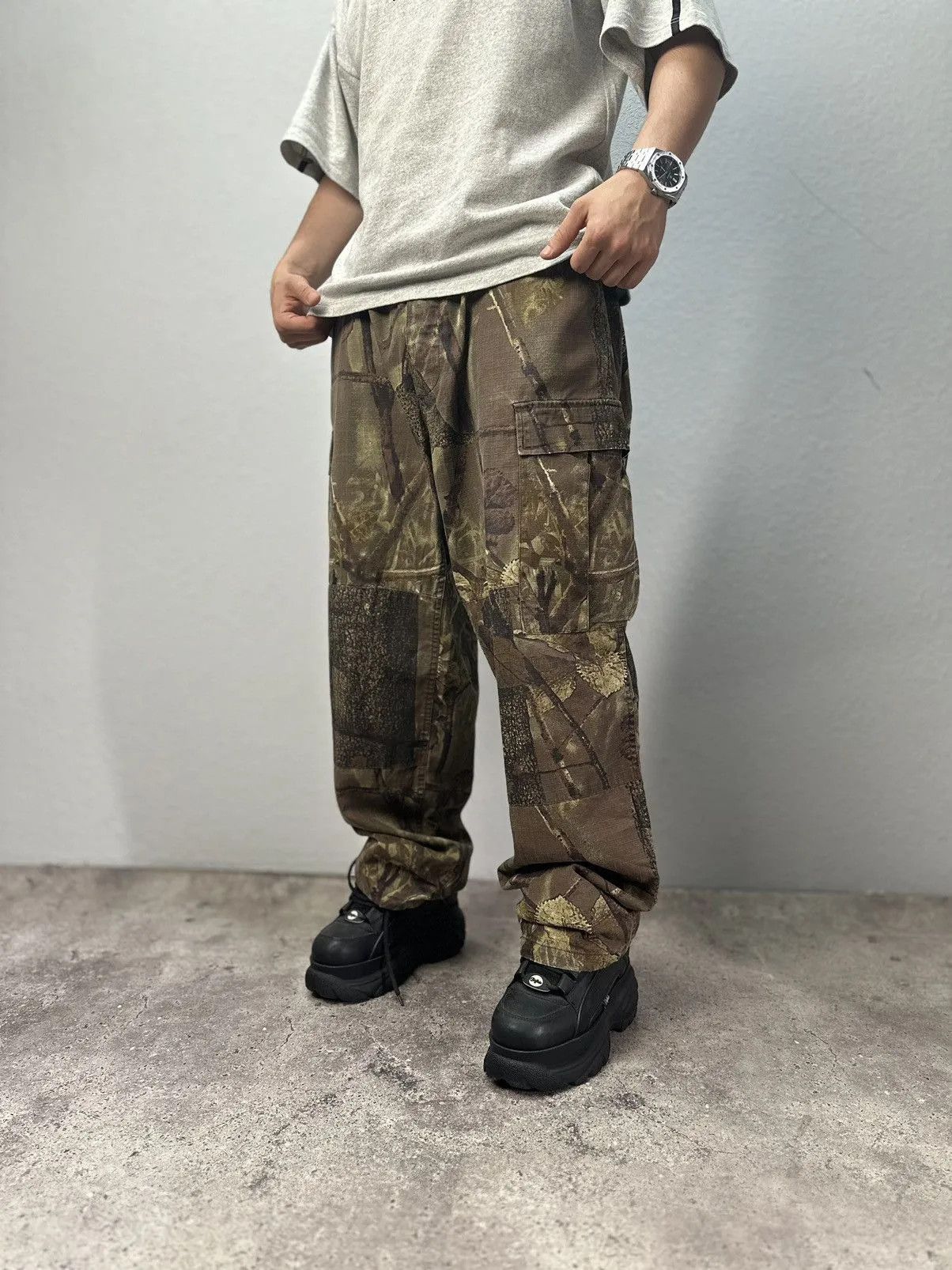 Vintage Vintage Real Tree style Baggy Japan Cargo pants Military Y2K Size US 36 / EU 52 - 5 Thumbnail