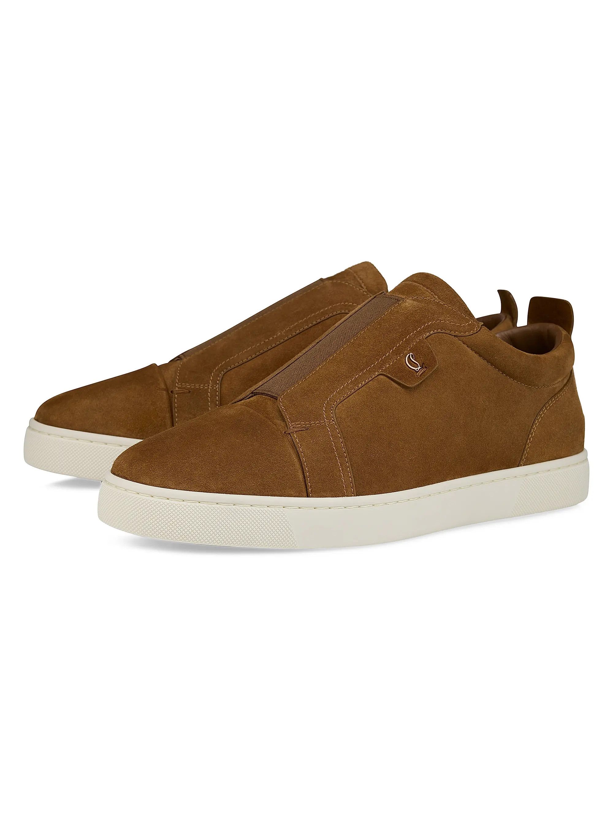 Christian Louboutin os11x0526 St Louis Suede Sneakers in Brown Size US 9 / EU 42 - 2 Thumbnail