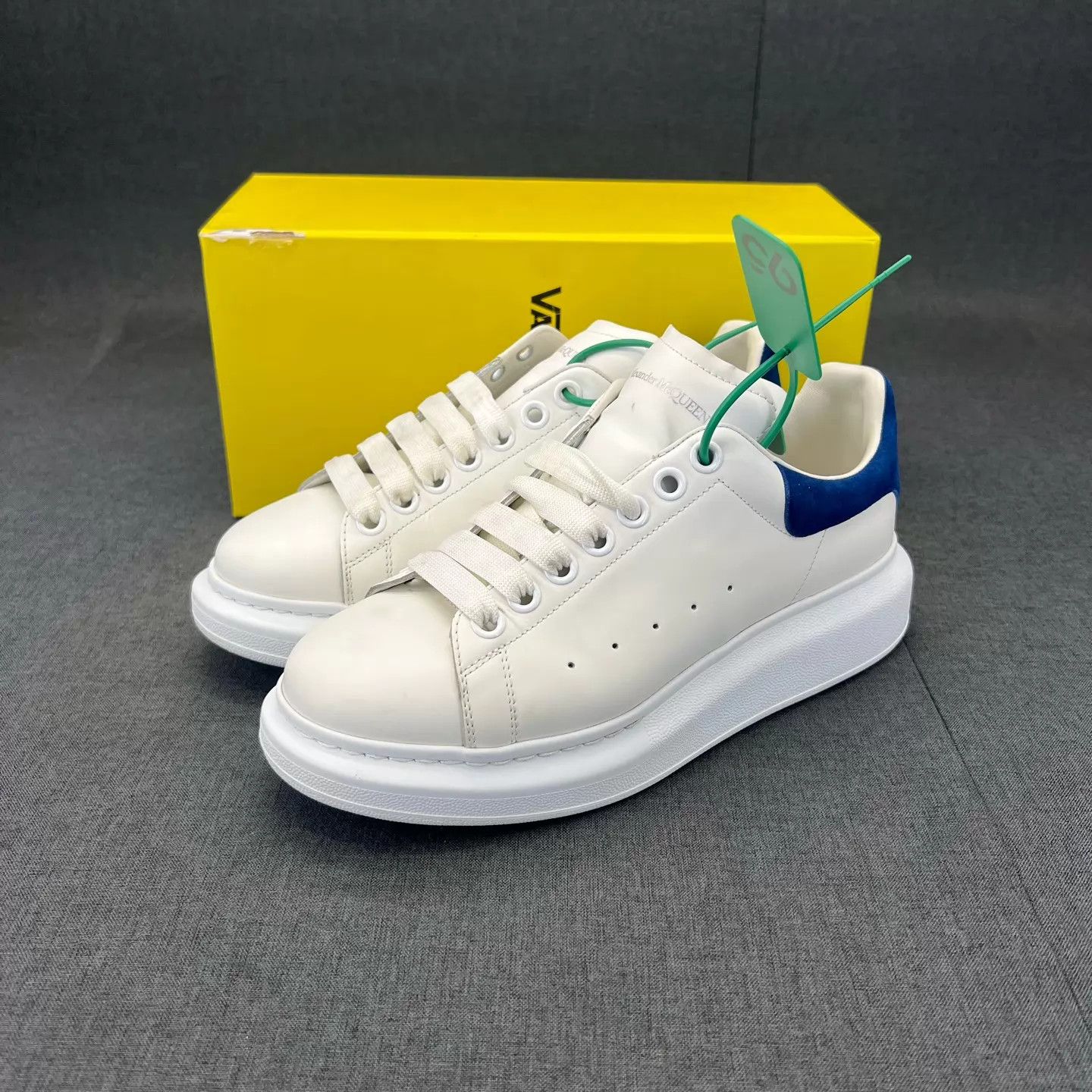 Alexander McQueen Alexander McQueen Blue Tail Suede Sneaker 39.5 Size US 9 / IT 39 - 1 Thumbnail