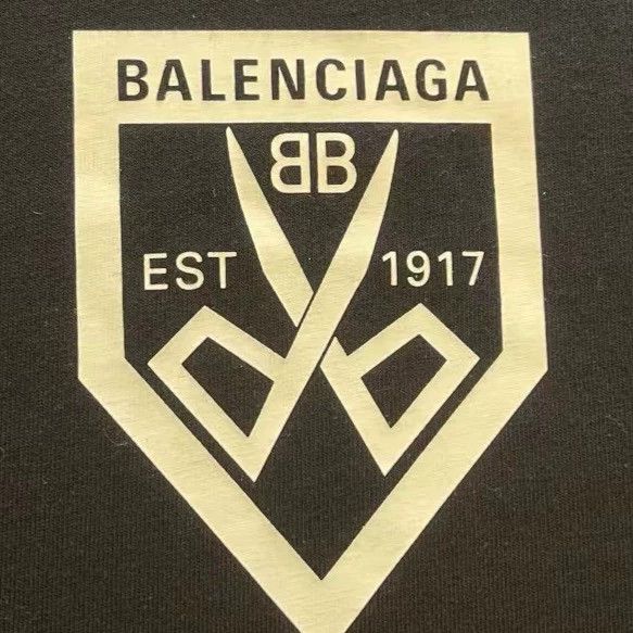 Balenciaga Balenciaga Black Scissor Short Sleeve Size US L / EU 52-54 / 3 - 2 Thumbnail