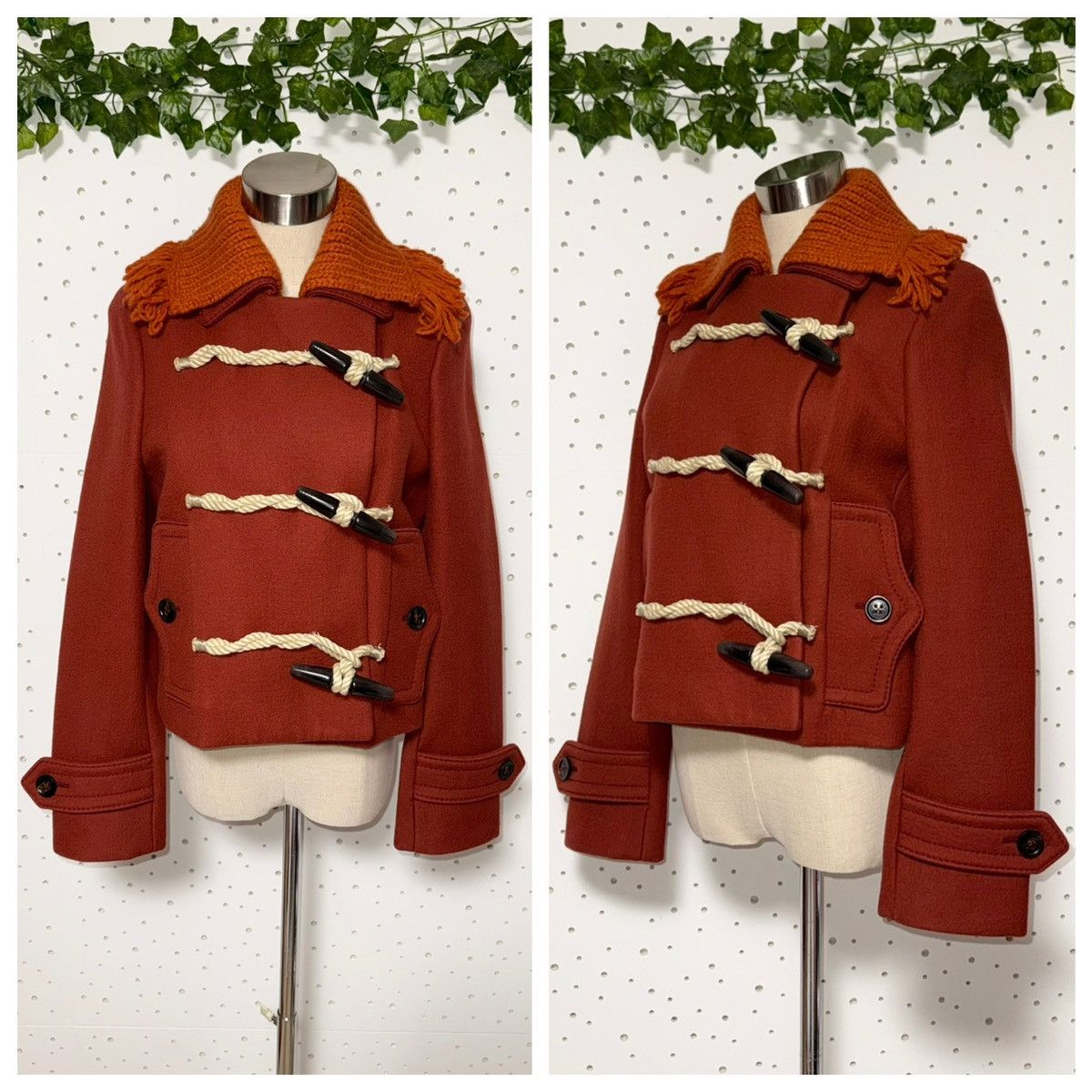 Bottega Veneta Authentic Bottega Veneta knit collar duffle coat jacket 38 Size XS / US 0-2 / IT 36-38 - 7 Thumbnail