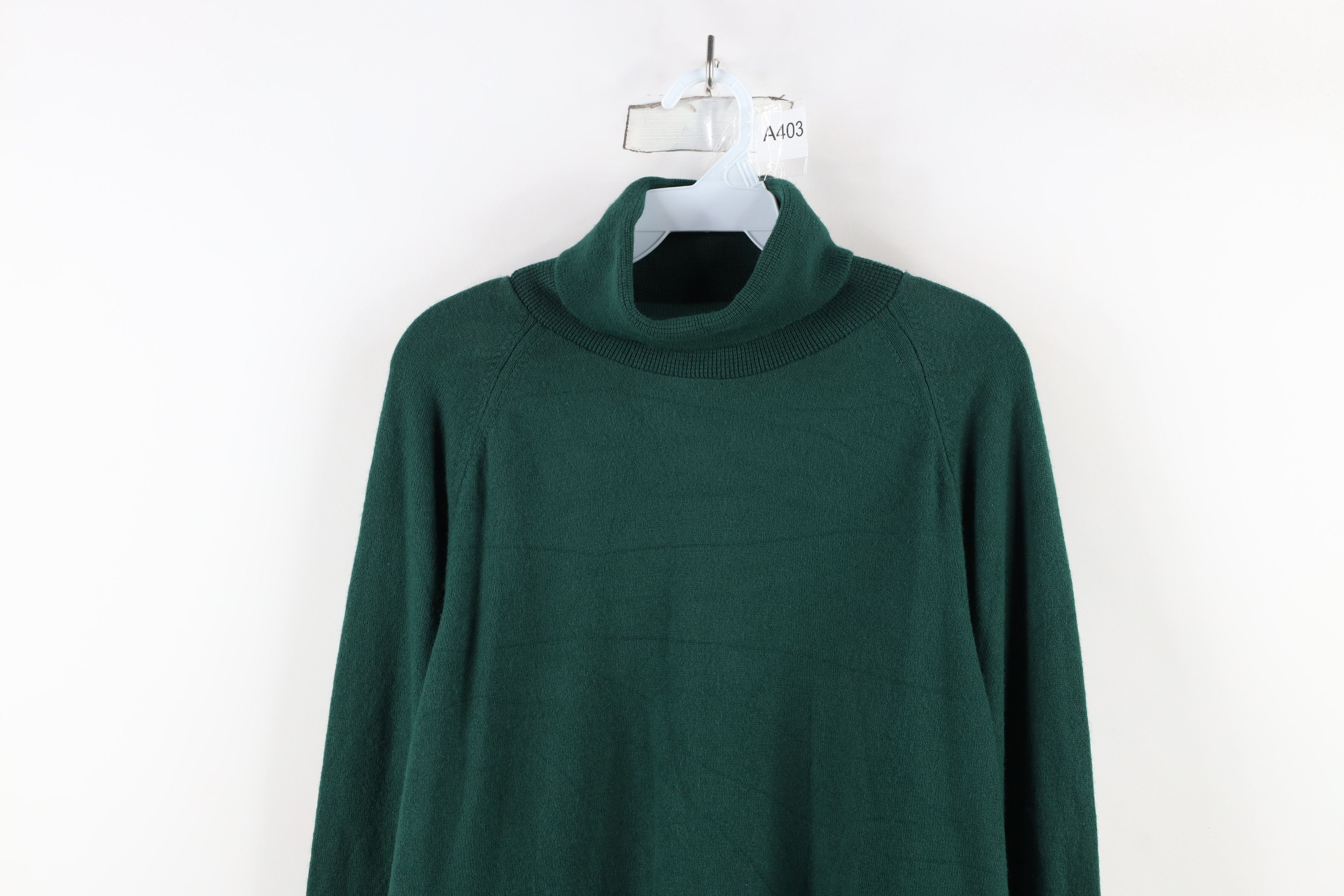 Vintage Vintage 70s Streetwear Turtleneck Sweater Hunter Green USA Size US XL / EU 56 / 4 - 2 Thumbnail