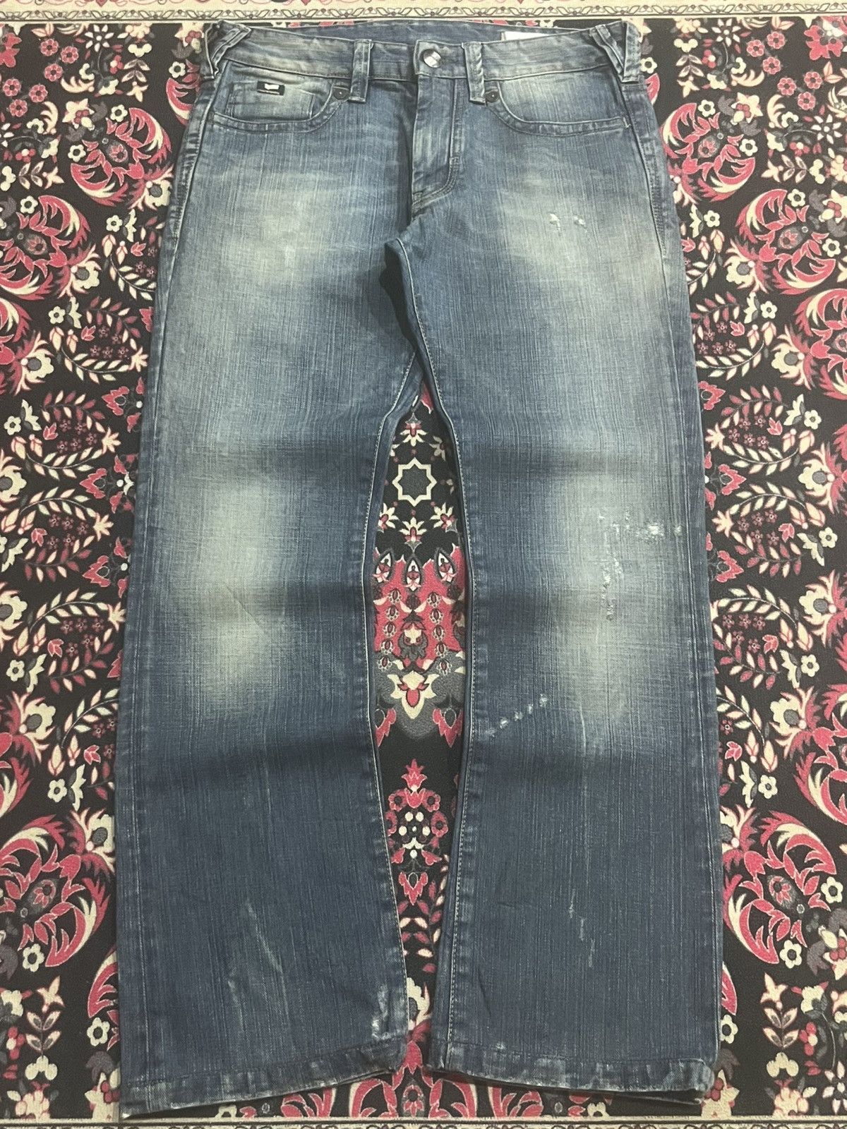 GAS Vintage GAS Blue Faded Washed Straight Leg Jeans Size US 32 / EU 48 - 1 Thumbnail