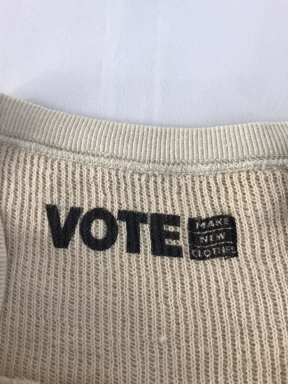 Japanese Brand Vote Fvck U New Clothes Raglan 3 Quater Printed Tee Size US XL / EU 56 / 4 - 6 Thumbnail