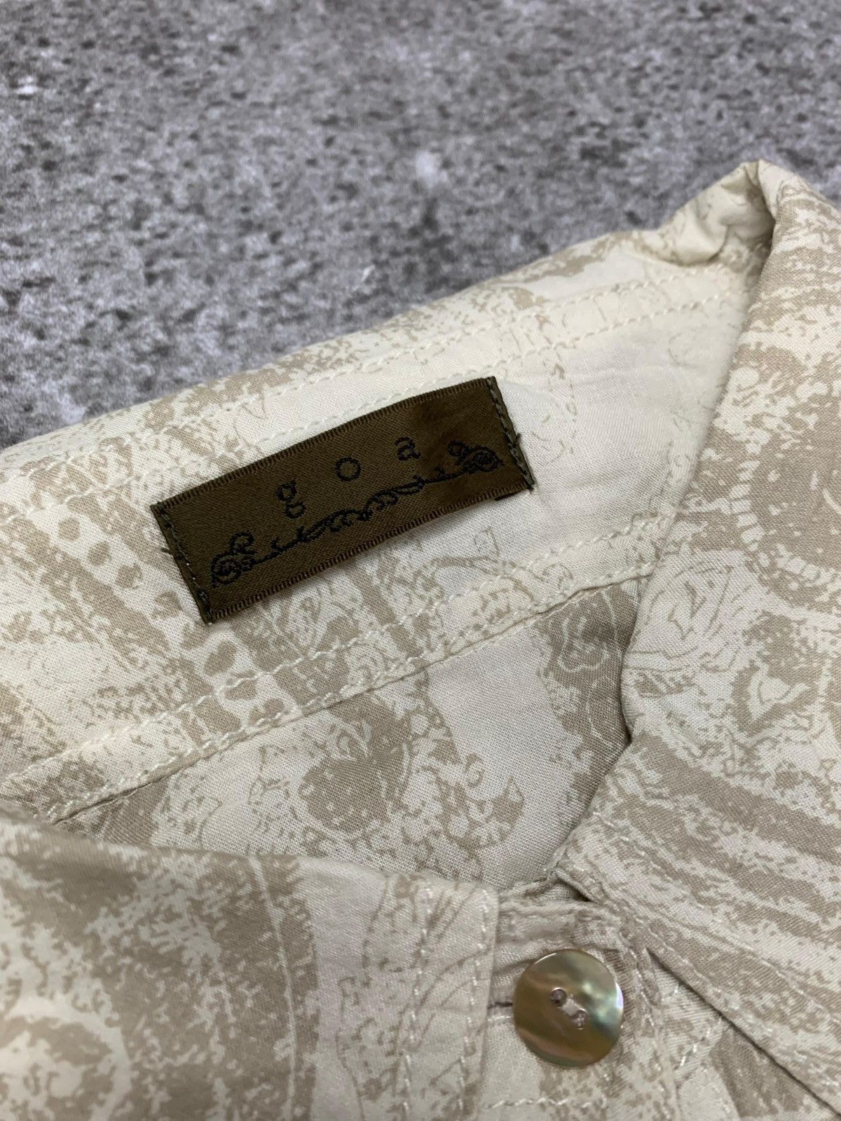 GOA GOA Flower Print Linen Button Shirt Size M / US 6-8 / IT 42-44 - 5 Thumbnail