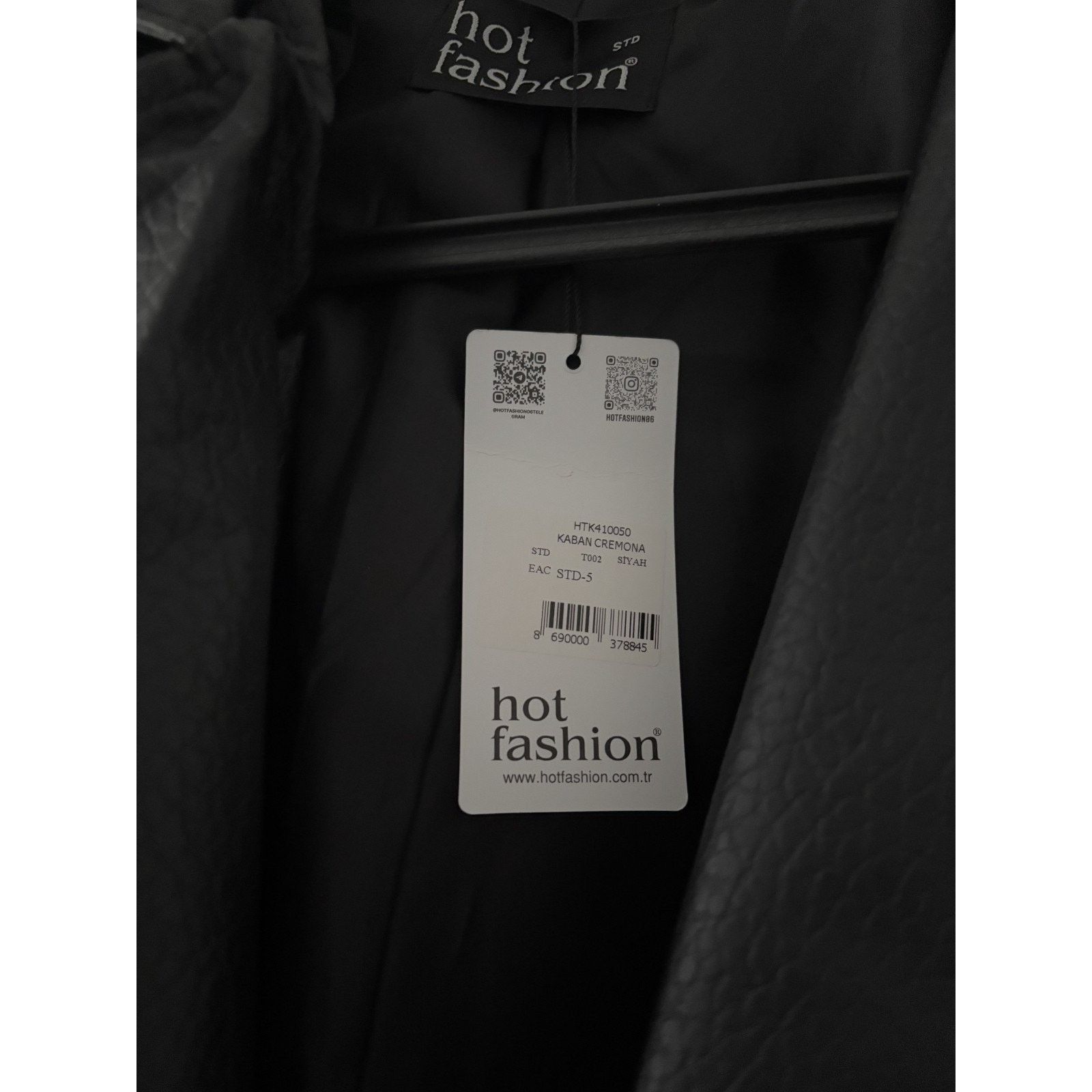 Other Black Faux Leather Trench Coat Women Long Belted Classic Size ONE SIZE - 8 Thumbnail