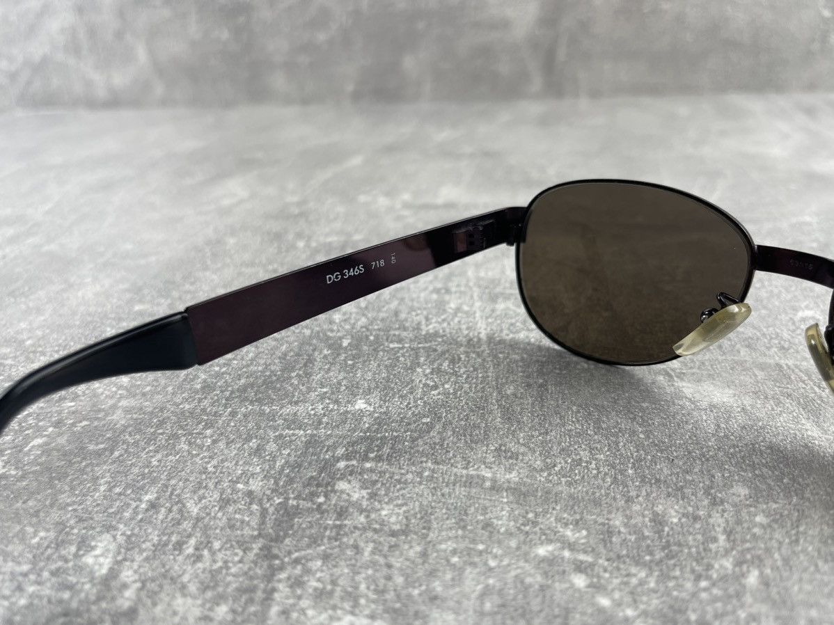 Dolce & Gabbana Dolce & Gabbana Old Money 00s Oval Purple Sunglasses Size ONE SIZE - 11 Thumbnail
