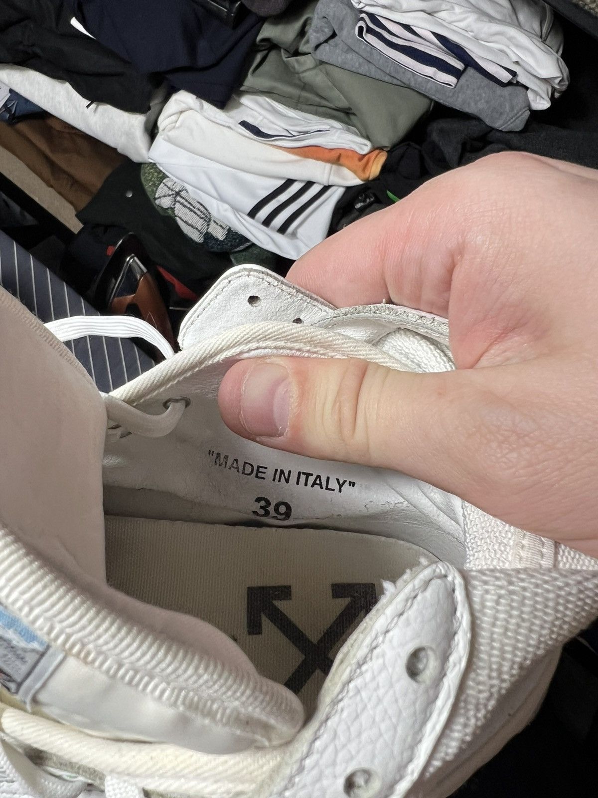 Off-White Off-White High Top Sneakers White “Sample” Industrial 39 Size US 6 / EU 39 - 15 Thumbnail