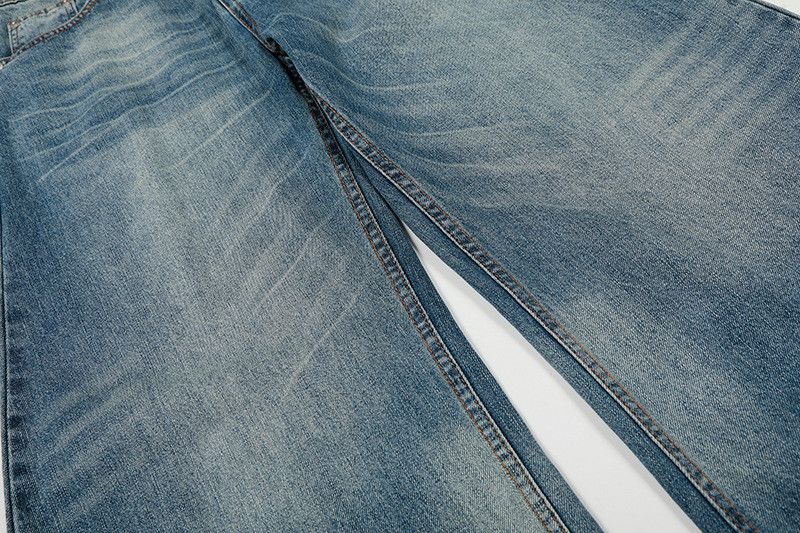 Jean American retro washed whiskered scimitar jeans for men Size US 32 / EU 48 - 4 Thumbnail