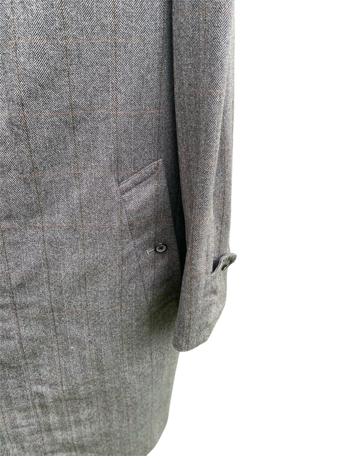 Burberry Prorsum Vintage 80s Burberrys’ London Grey Wool Overcoat Size 40R - 8 Thumbnail