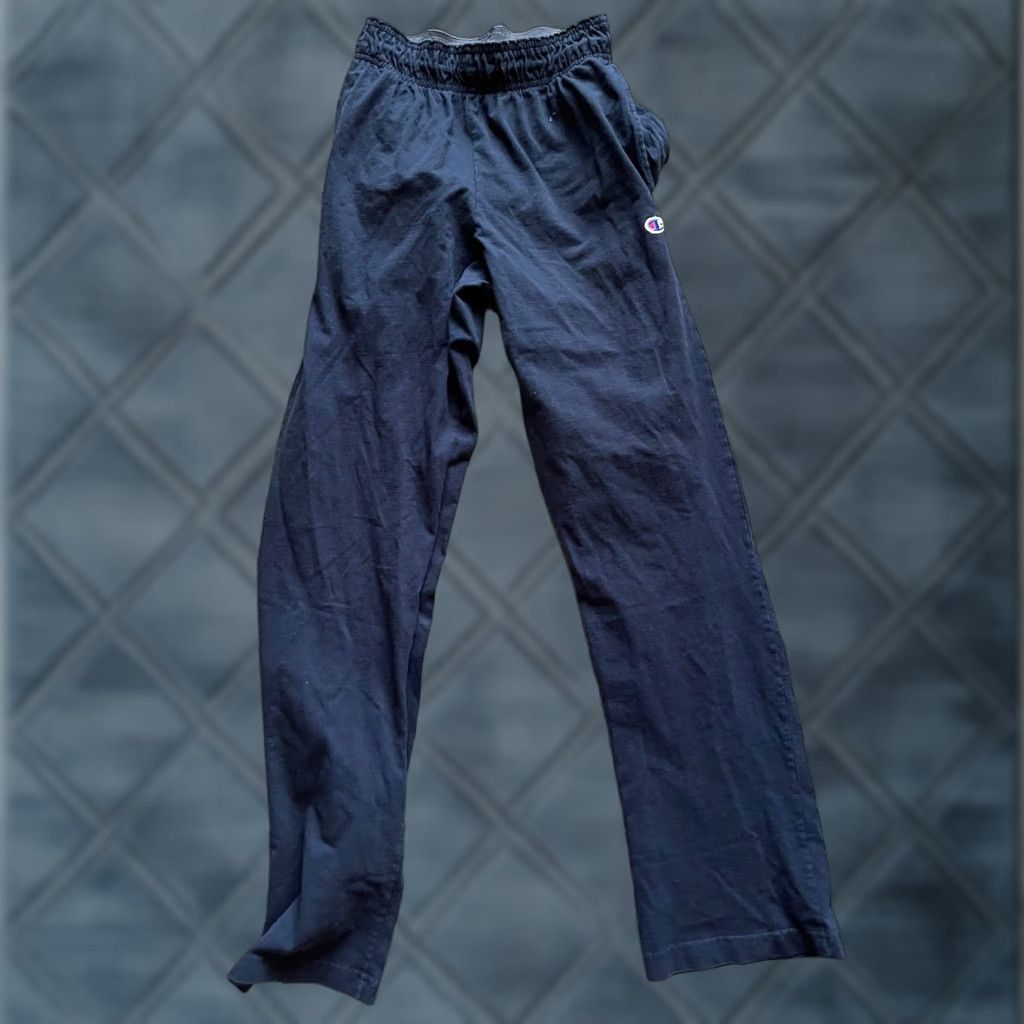 Champion Champion Sweatpants Men’s Small Authentic Logo Pocket Blue Cotton Straight Leg Relaxed Pants Shoes? Size US 29 - 1 Thumbnail
