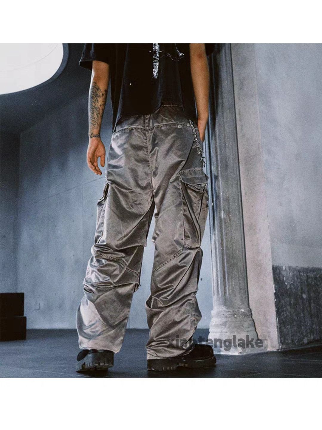 Vintage xtl utility military tactical loose baggy hiphop pants Size US 38 / EU 54 - 5 Thumbnail