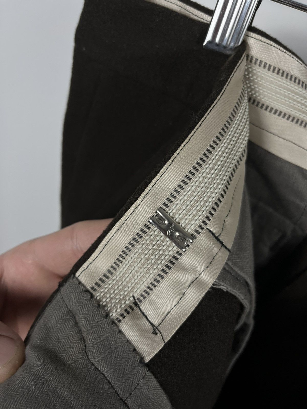 Other Vintage Wool Trousers Dark Brown High Waist Tailored Pants Size US 36 / EU 52 - 10 Thumbnail