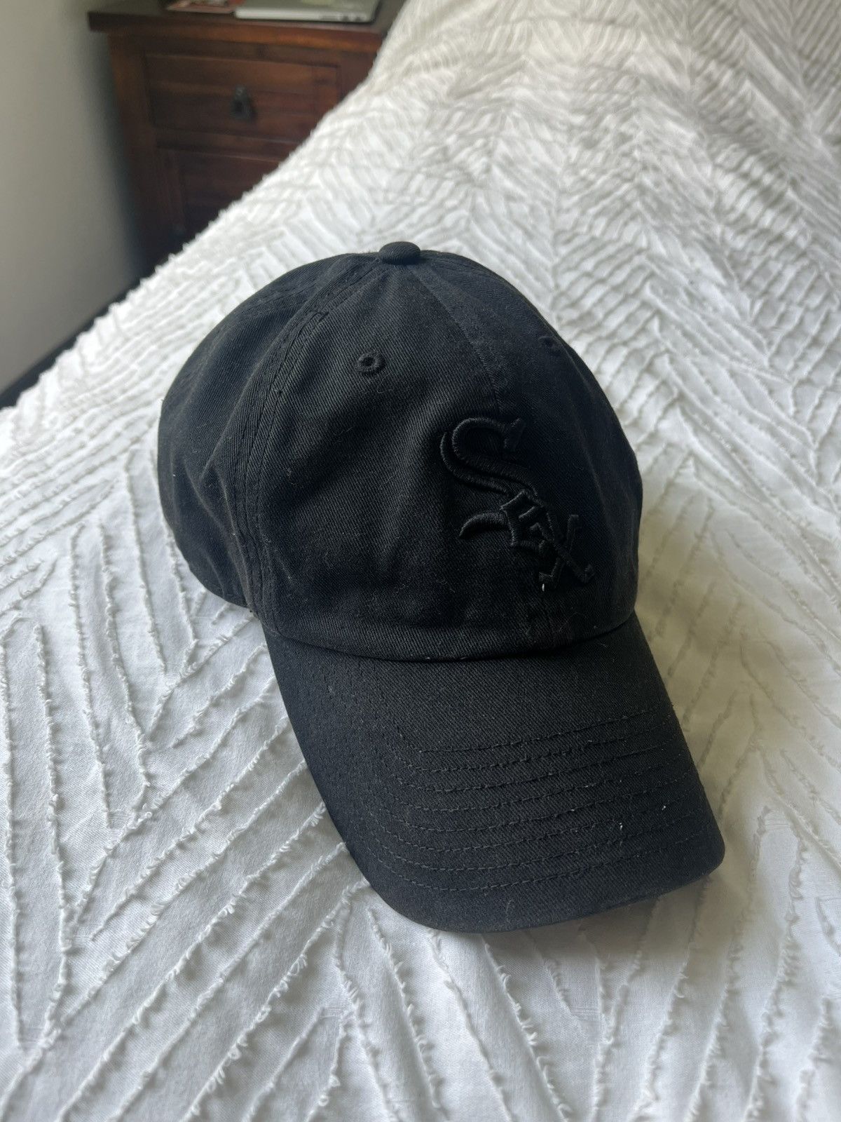 47 Brand Black White Sox Hat Size ONE SIZE - 1 Thumbnail