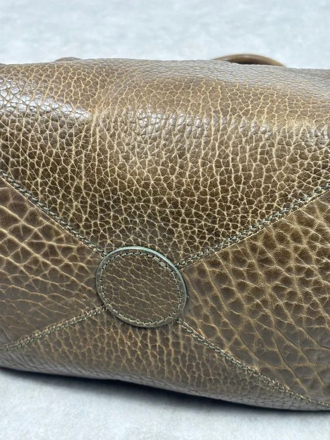 Moschino 2000s Moschino Brown Leather Shoulder Bag Size ONE SIZE - 14 Thumbnail