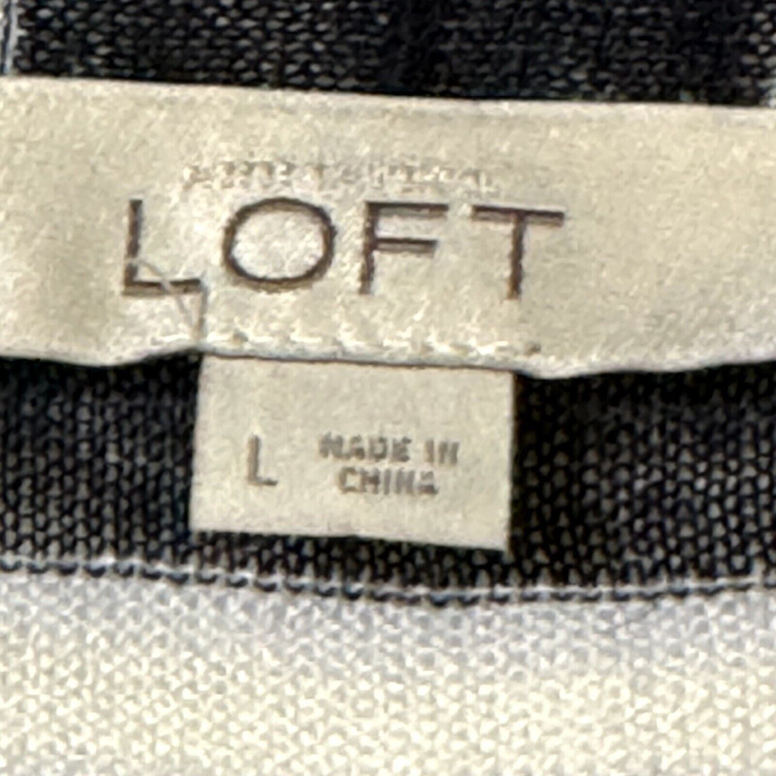 Loft Loft Stripe Open Long Cardigan Lightweight Blue White Large Size L / US 10 / IT 46 - 4 Thumbnail