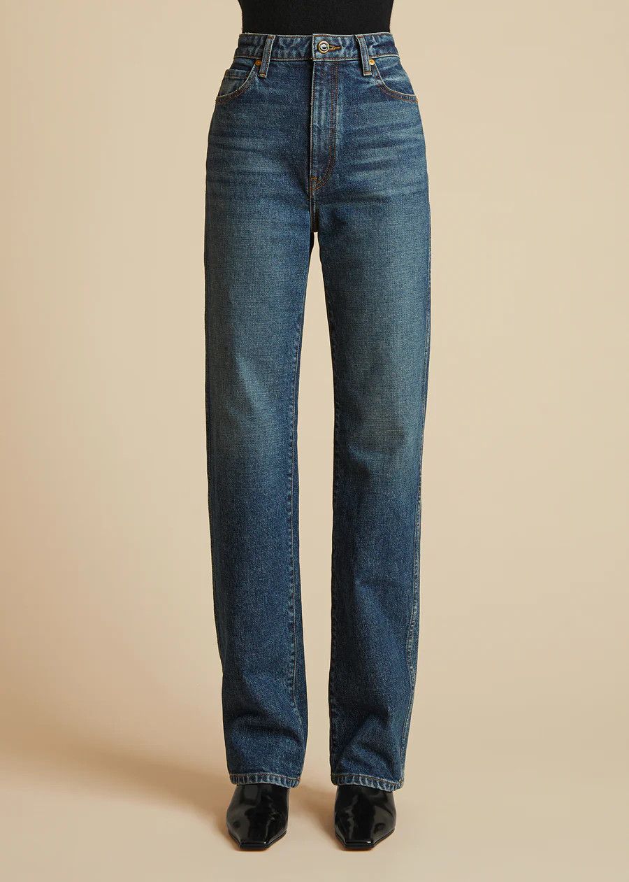KHAITE o1s22i1n0724 Slim Fit Danielle Jeans in Blue Size 28" / US 6 / IT 42 - 3 Thumbnail