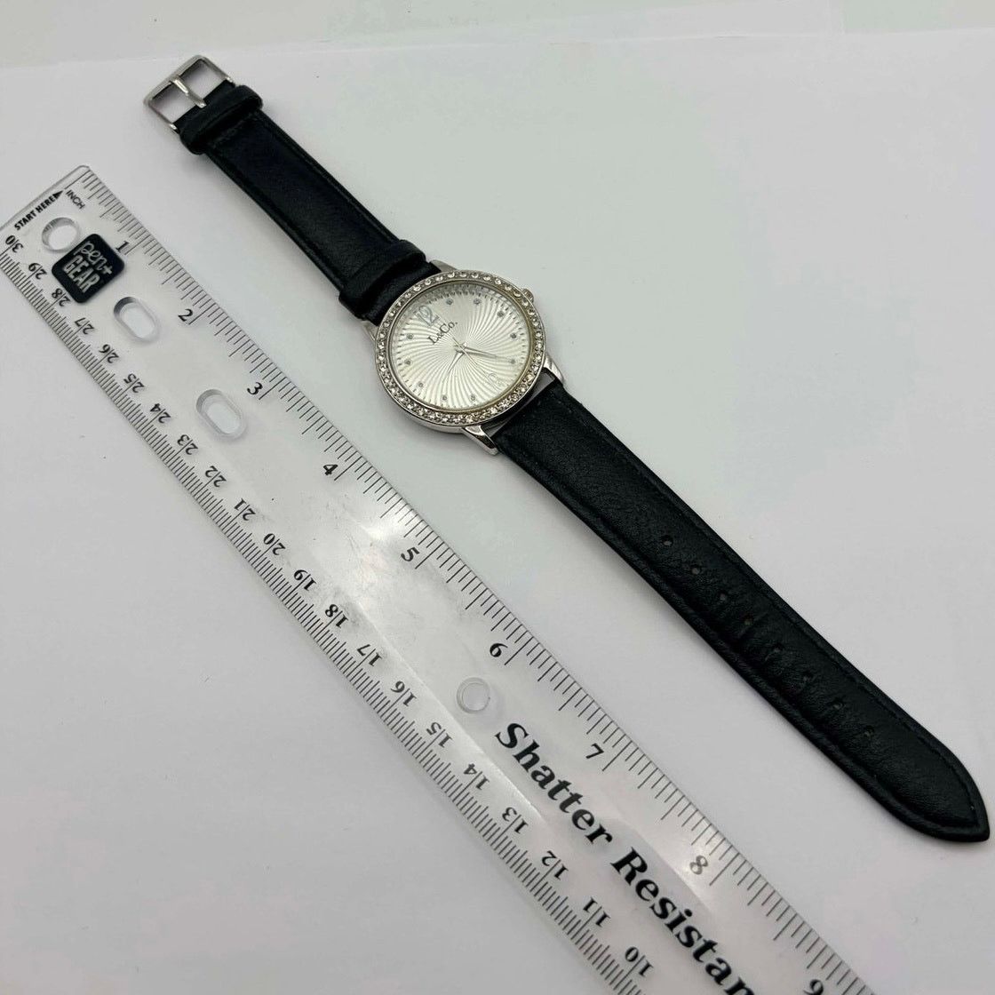 Other Black & Silver Crystal L&Co Watch Size ONE SIZE - 4 Thumbnail