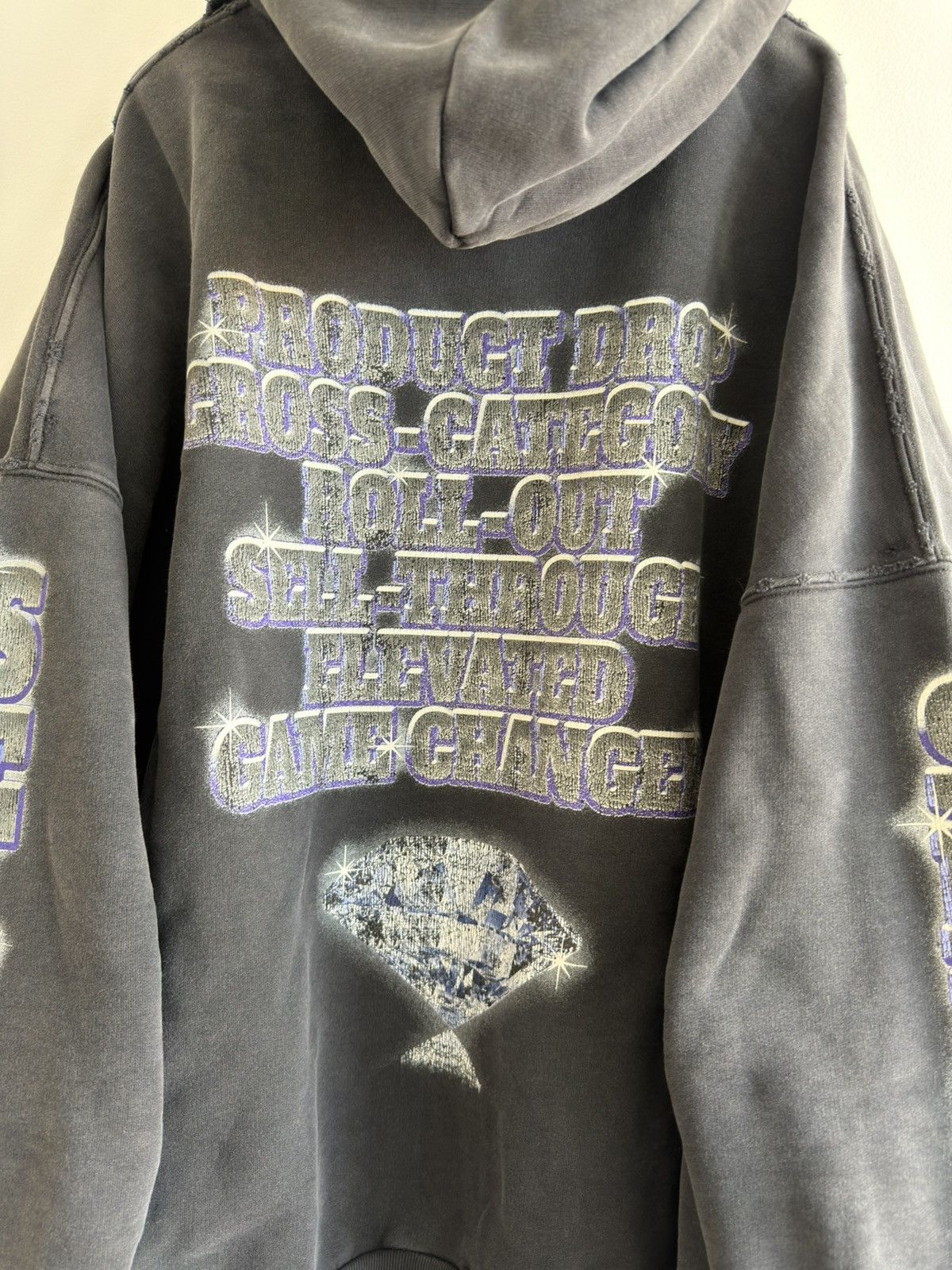 Balenciaga *RARE* BALENCIAGA DEMNA SEE NOW BUY NOW 3 BOXY HOODIE FADED Size US L / EU 52-54 / 3 - 14 Thumbnail