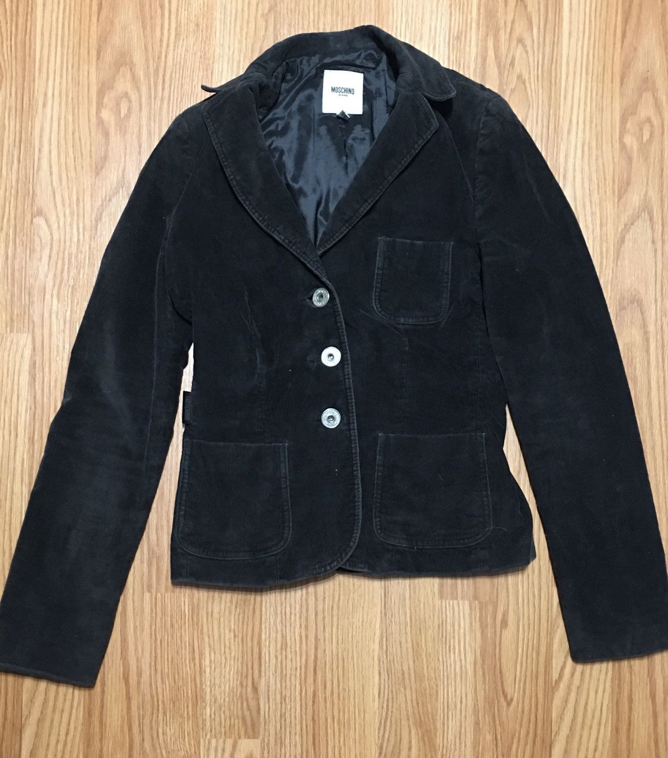Designer × Moschino × Velvet Moschino Jeans Donna Womens Velvet Jacket Size EU38 US8 Size M / US 6-8 / IT 42-44 - 5 Thumbnail