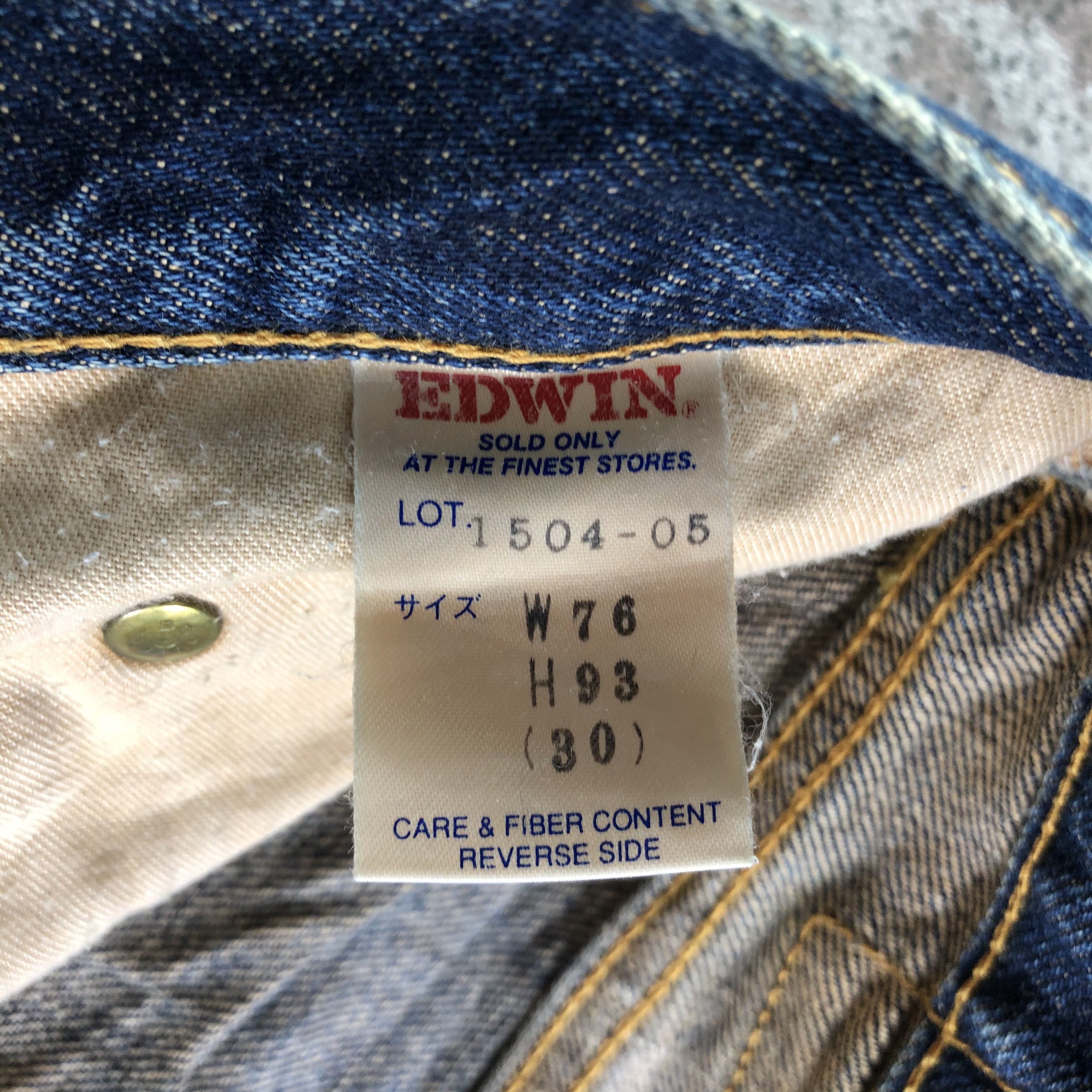 Edwin Vintage Edwin Jeans Rusty Blue Denim KJ2981 Size US 30 / EU 46 - 10 Thumbnail