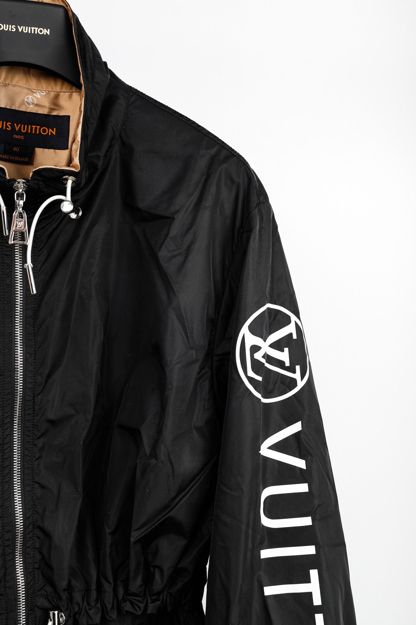 Louis Vuitton Louis Vuitton Noir Nylon Logo-Print Sporty Long Parka Size L / US 10 / IT 46 - 5 Thumbnail