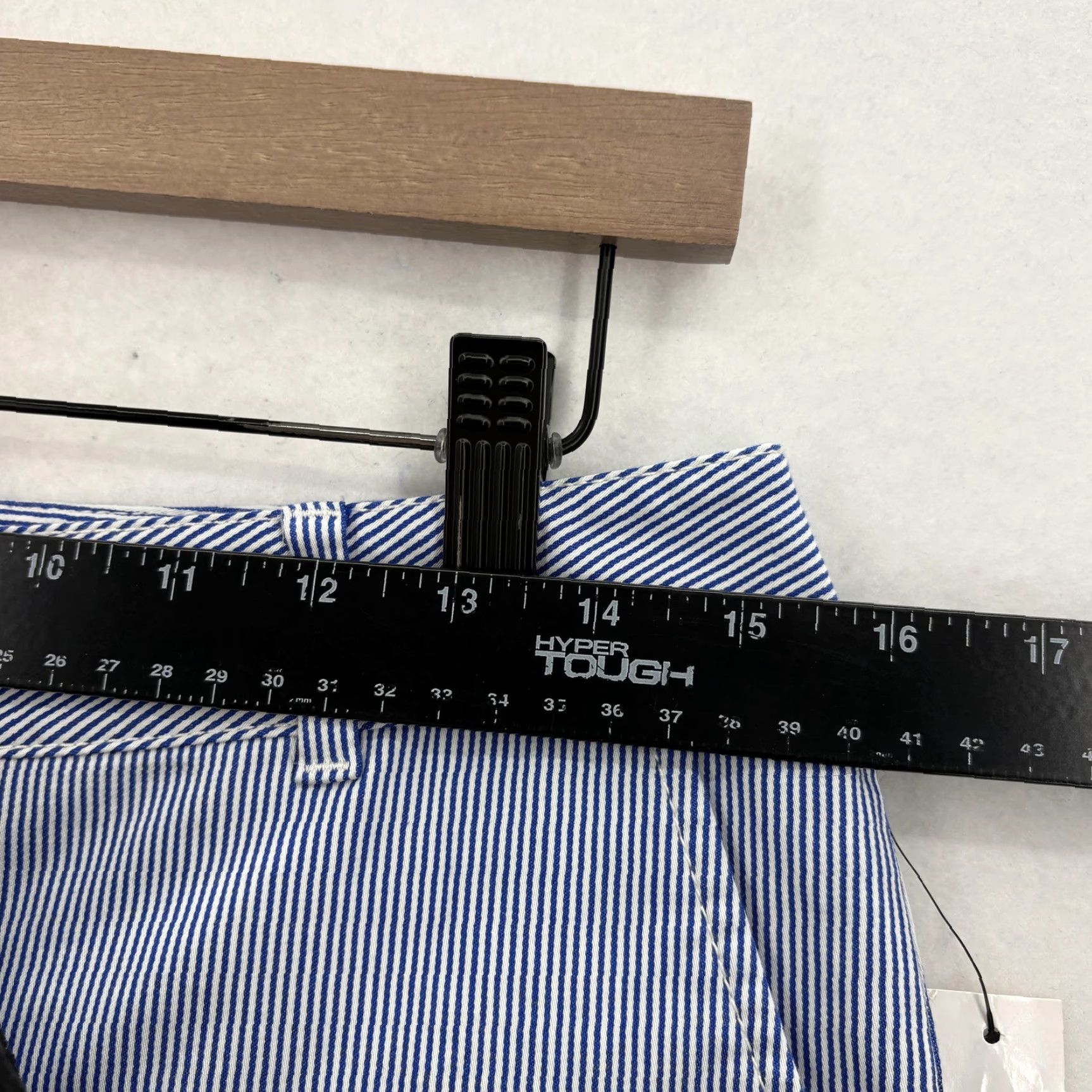Talbots VINTAGE? No. Use exact: Talbots Pants Womens 4P Blue White Wide Crop Capri Petite Stripe Stretch Preppy Size 27" / US 4 / IT 40 - 7 Thumbnail