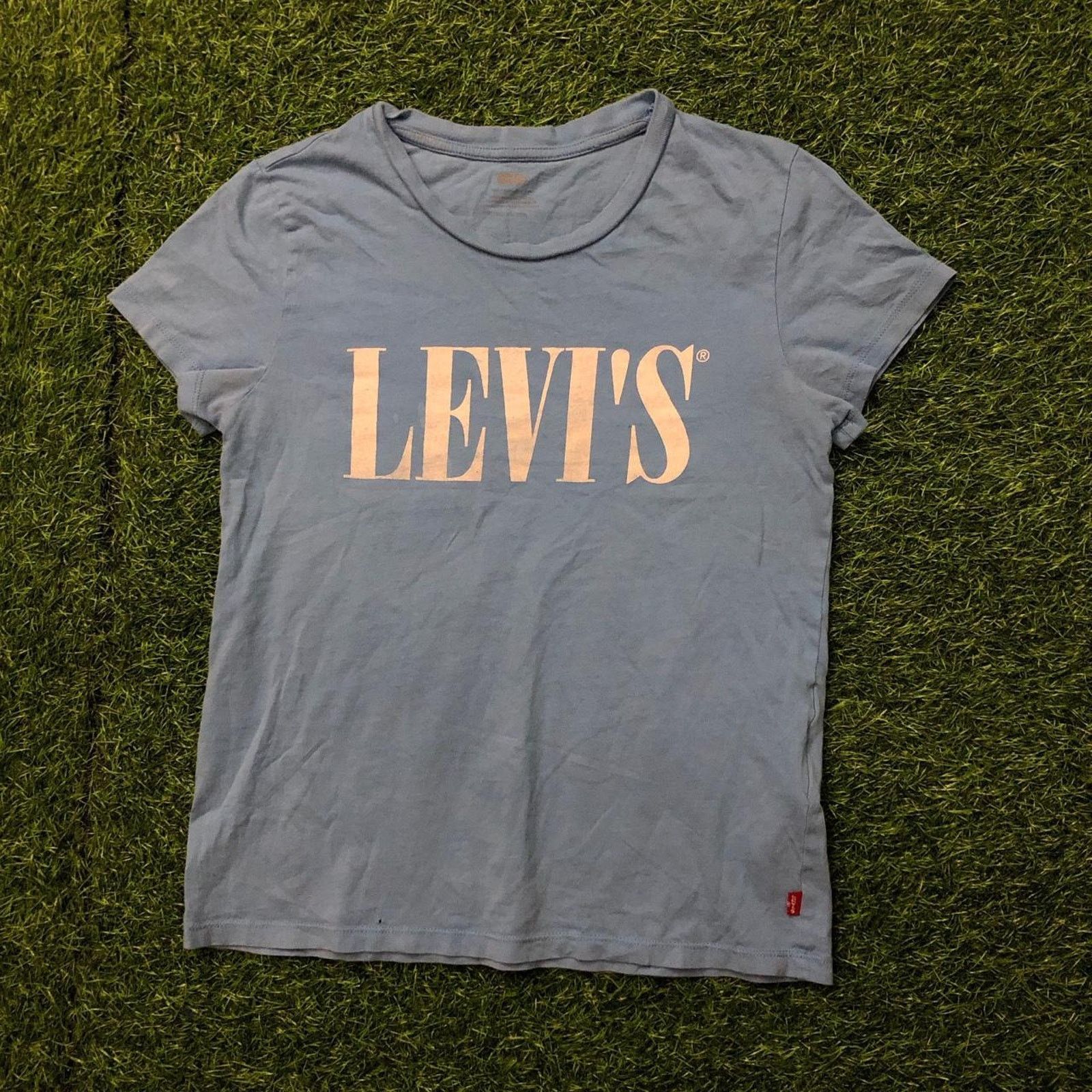 Levi's Women’s Light Blue Levi’s Graphic Logo Short Sleeve Tee Size XS / US 0-2 / IT 36-38 - 1 Thumbnail