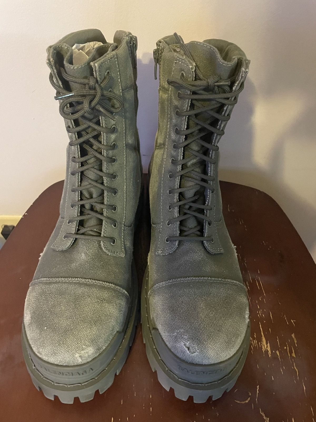 Balenciaga Combat Strike Boot Khaki