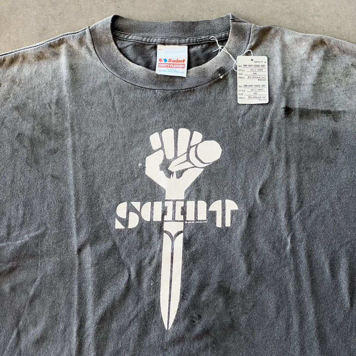 Saint Michael ❤️‍🔥 FIST TEE - POWER - SAINT MXXXXXX F/W 2025 Size US XXL / EU 58 / 5 - 2 Thumbnail