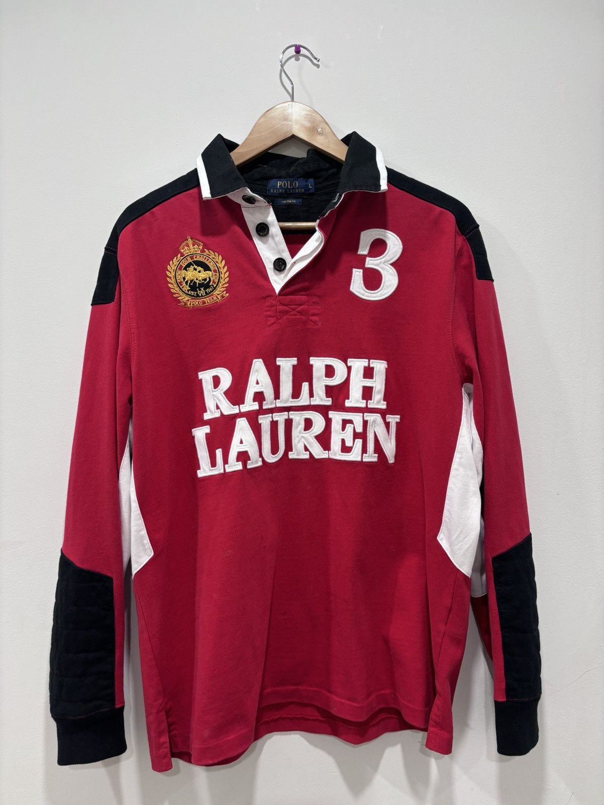 Polo Ralph Lauren × Vintage Polo Ralph Lauren Rugby Shirt Size US L / EU 52-54 / 3 - 1 Thumbnail